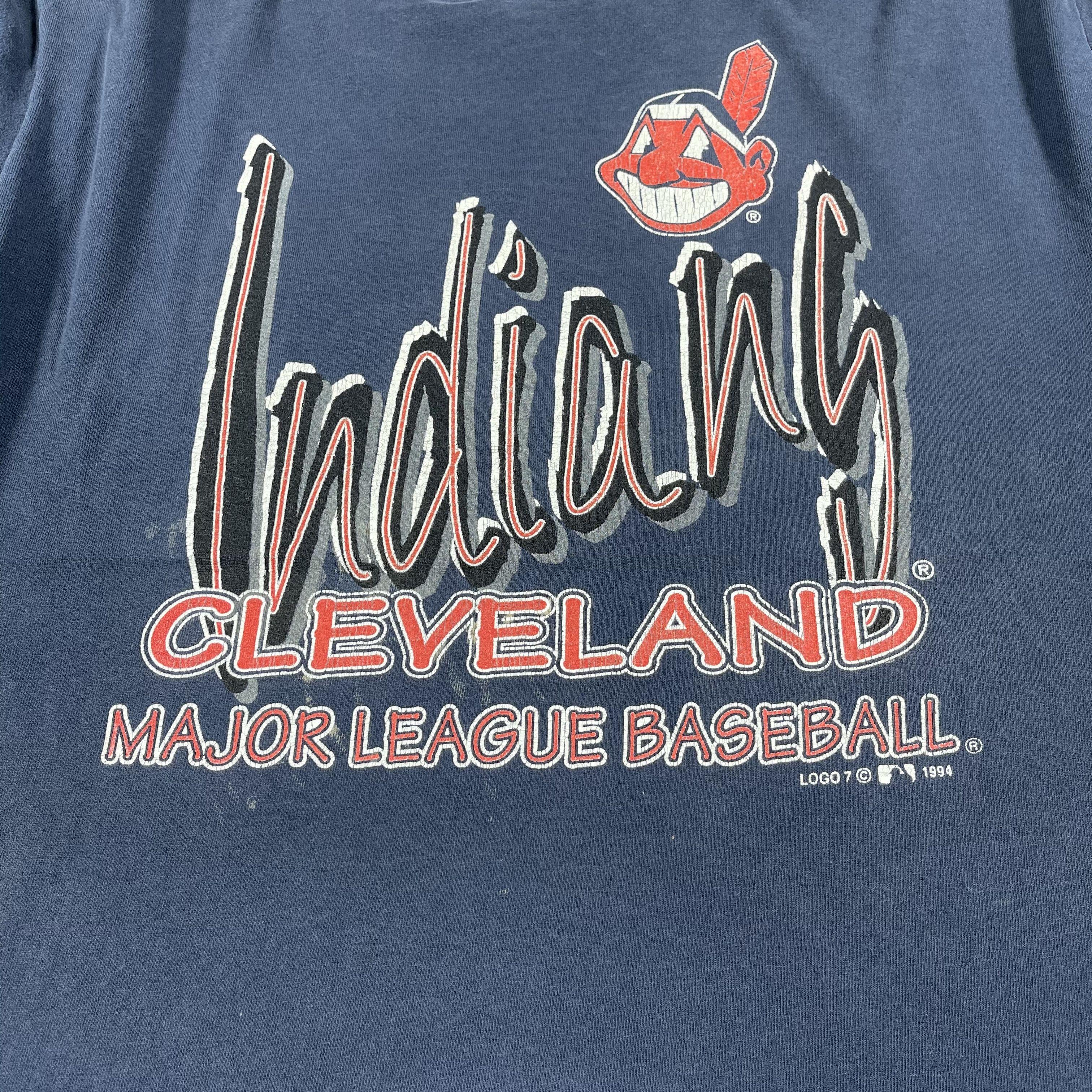 MLB Vintage 90s Cleveland Indians MLB T Shirt Size US XL / EU 56 / 4 - 3 Thumbnail