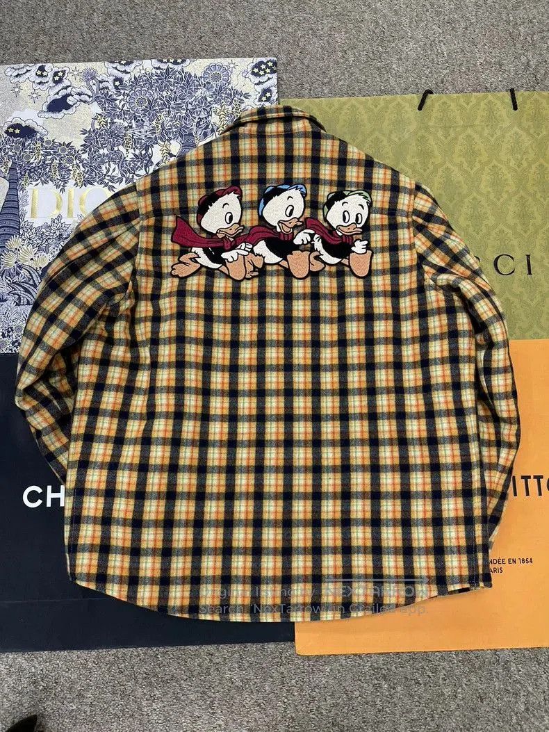 Gucci Gucci Donald Duck Plaid Wool Coat. Size US L / EU 52-54 / 3 - 2 Thumbnail