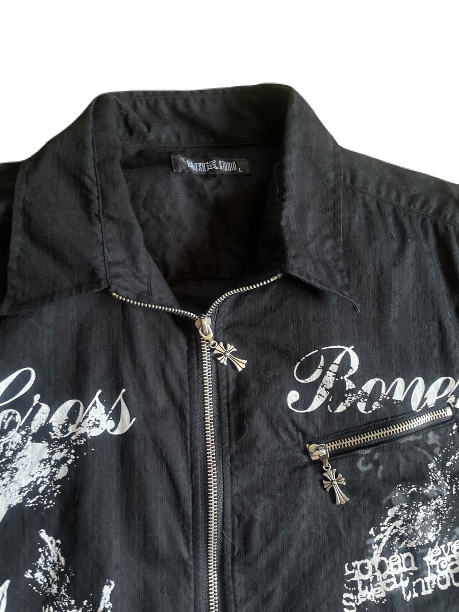 If Six Was Nine 2000s Japanese archive Vkei Gothic Poem Zip Gimmick Shirts Size US S / EU 44-46 / 1 - 5 Thumbnail