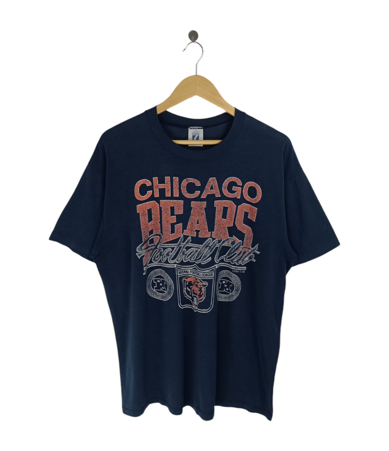 NFL VINTAGE 80'S NFL CHICAGO BEARS FADED TEE BULLS CUBS SOX Size US XL / EU 56 / 4 - 1 Thumbnail