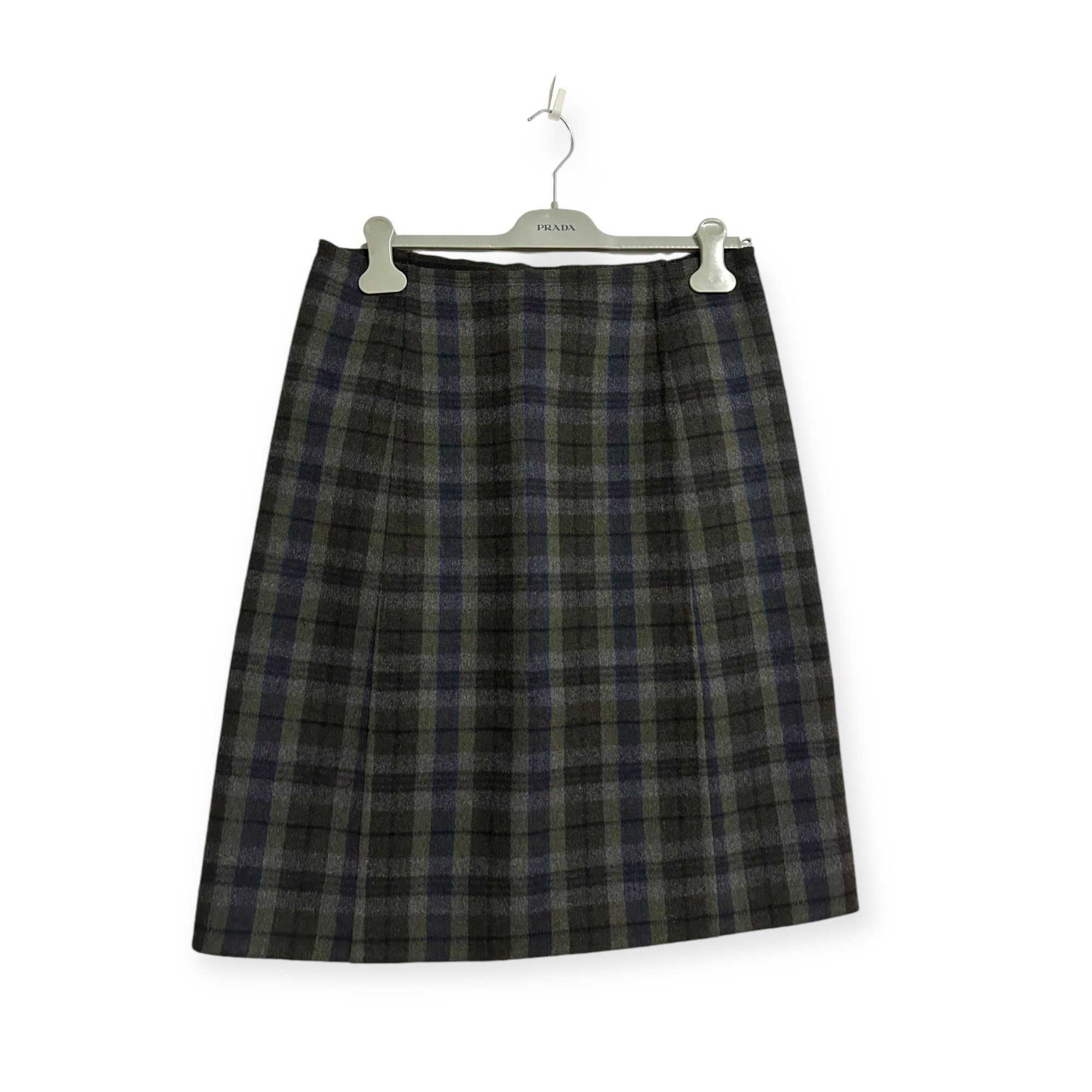 Prada Prada Slate Grey Skirt In Wool | Grailed
