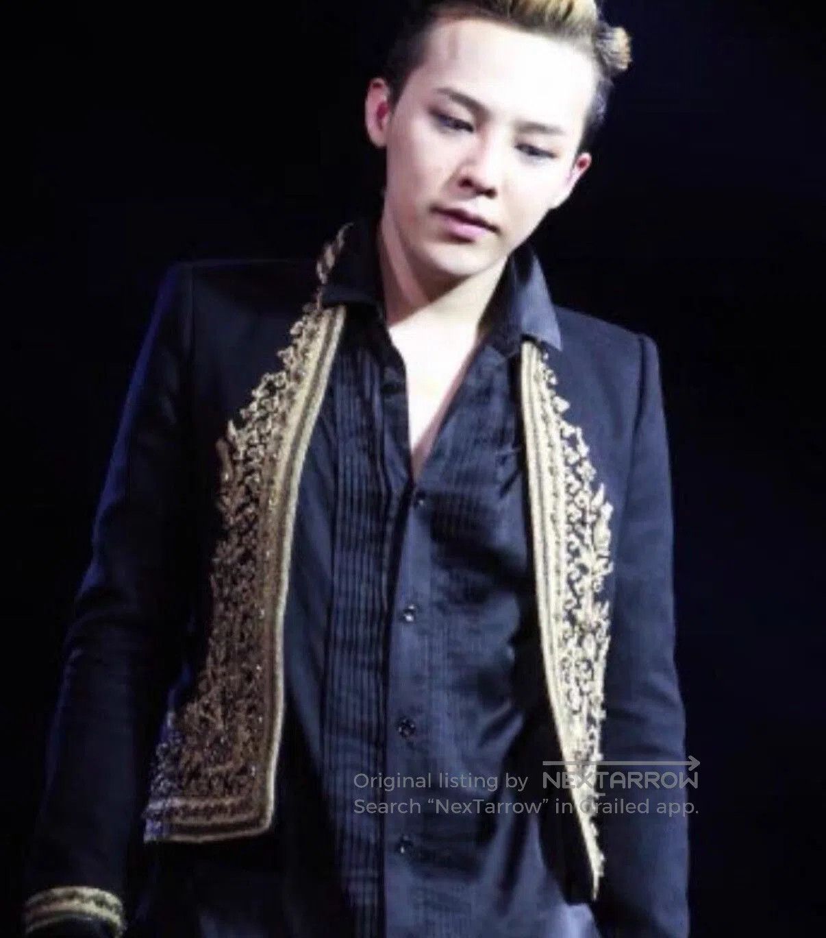 Saint Laurent Paris Saint Laurent Black Silk Pleated Shirt. Size US XS / EU 42 / 0 - 6 Thumbnail