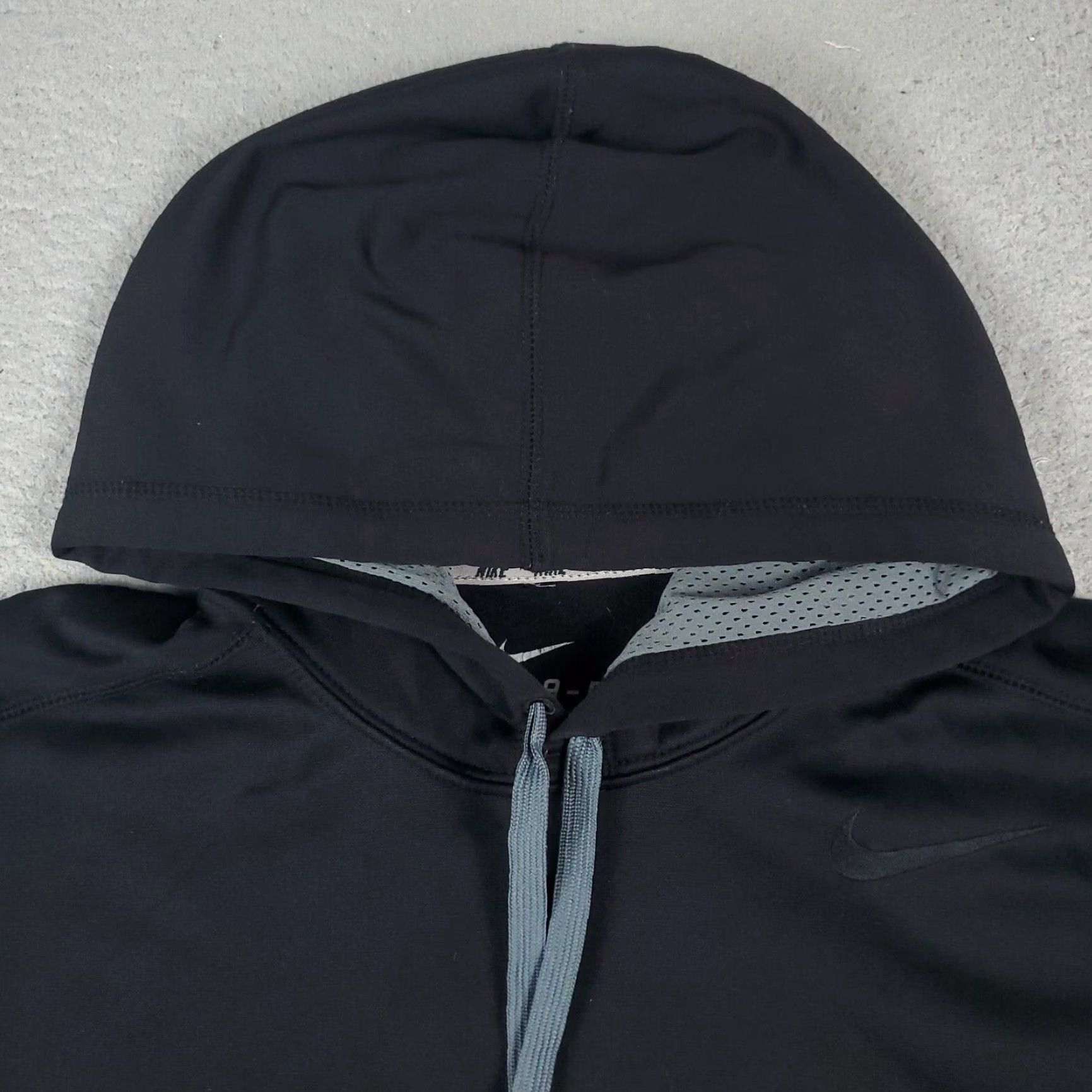 Nike Nike Pullover Hoodie Sweatshirt Mens Large Black Swoosh Sweatshirt Hoodie Nike Size US L / EU 52-54 / 3 - 3 Thumbnail