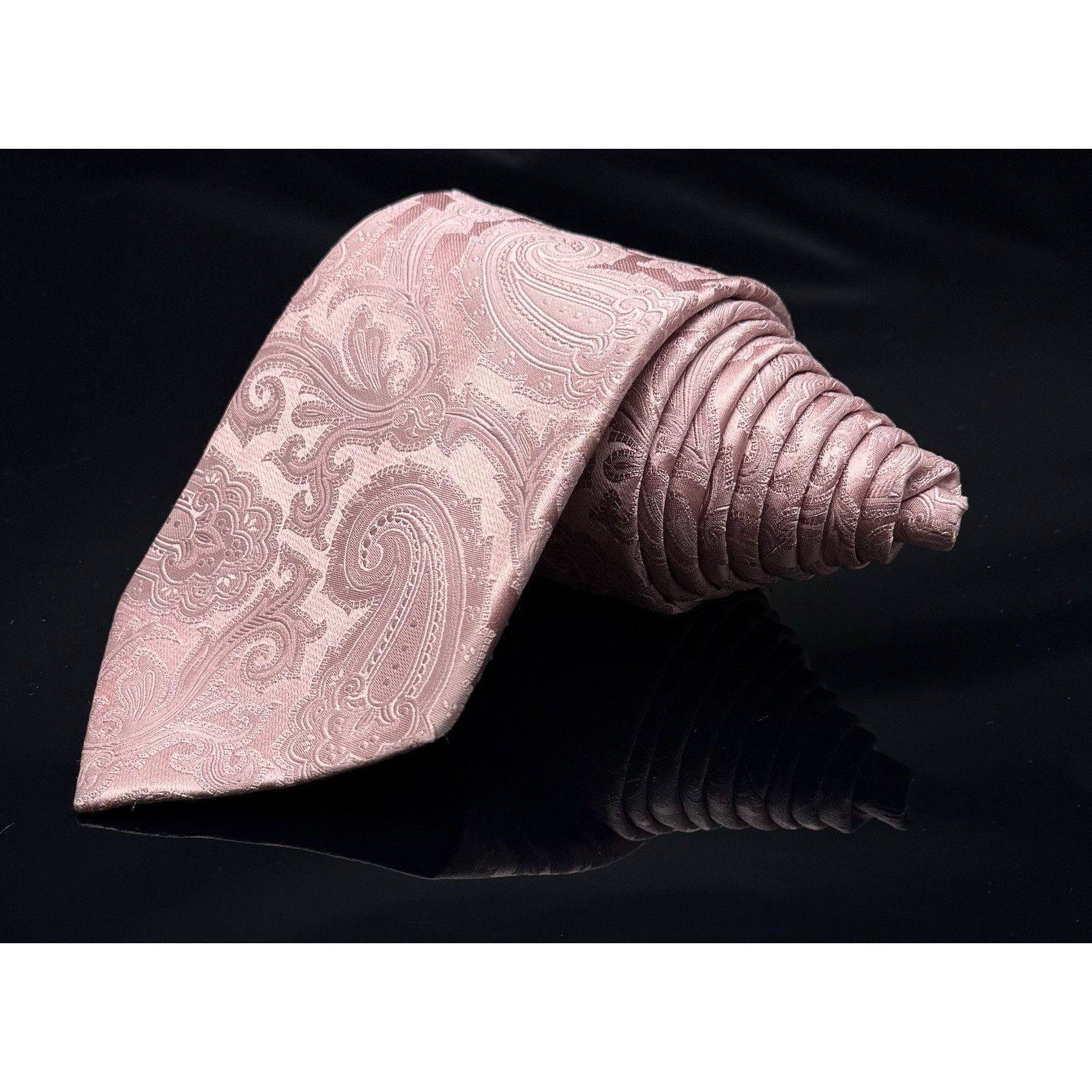 Donald Trump Donald J Trump Signature collection Tie pink Paisley 58.5" Size ONE SIZE - 5 Thumbnail