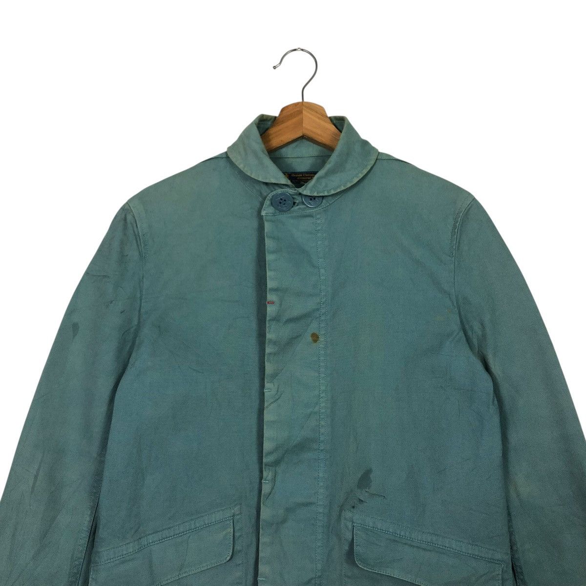 Vintage 🔥VINTAGE CHORE WORK MILITARY SHAWL COLLAR OCEAN UNION Size US S / EU 44-46 / 1 - 5 Thumbnail