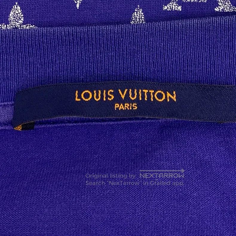 Louis Vuitton Louis Vuitton 22 dark blue logo gradient full-print cotton Size US XL / EU 56 / 4 - 5 Thumbnail