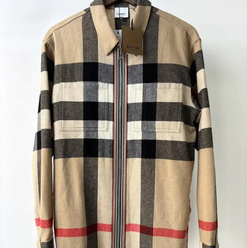 Burberry Burberry Women's Khaki Check Jacket Size XS / US 0-2 / IT 36-38 - 1 Thumbnail
