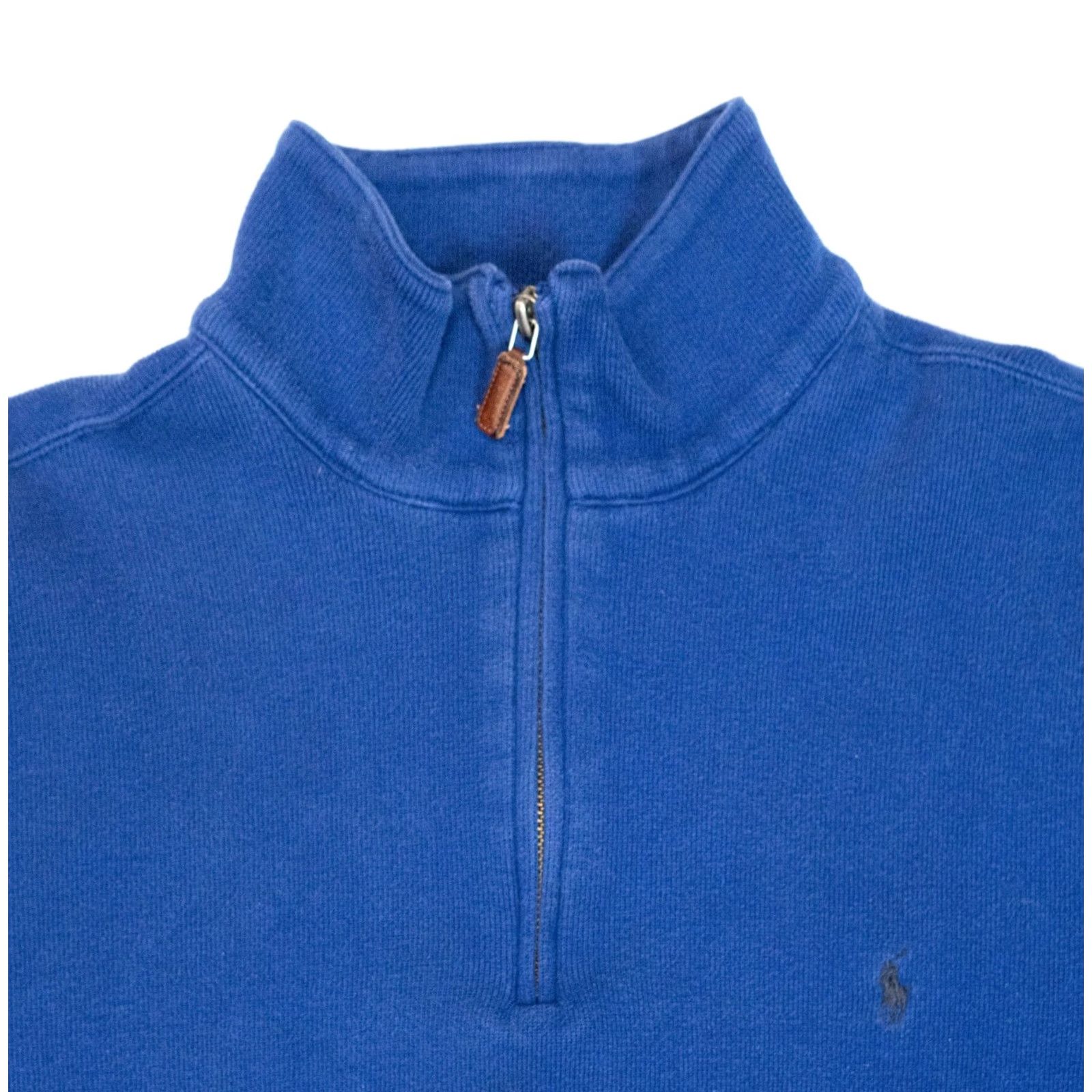 Polo Ralph Lauren VINTAGE Polo Ralph Lauren 1/4 Zip Sweater Mens XL Blue 90’s Kanye Pullover Shirt Size US XL / EU 56 / 4 - 3 Thumbnail