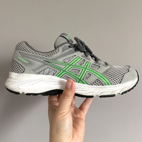 Asics Asics GEL-Contend 5 Gray / Green Runners - 6US, light use! Size US 6 / IT 36 - 3 Thumbnail