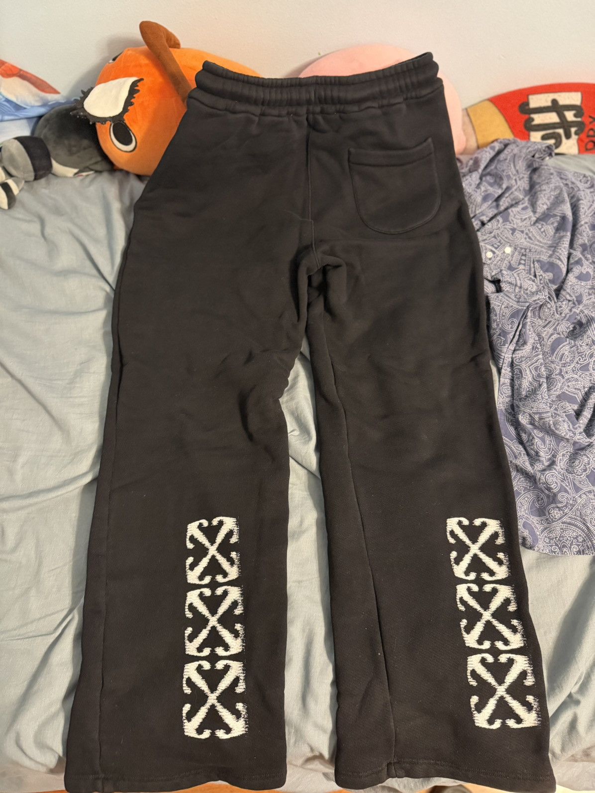 Off-White Off White Windy Arrow Sweatpants Black Size US 32 / EU 48 - 2 Thumbnail
