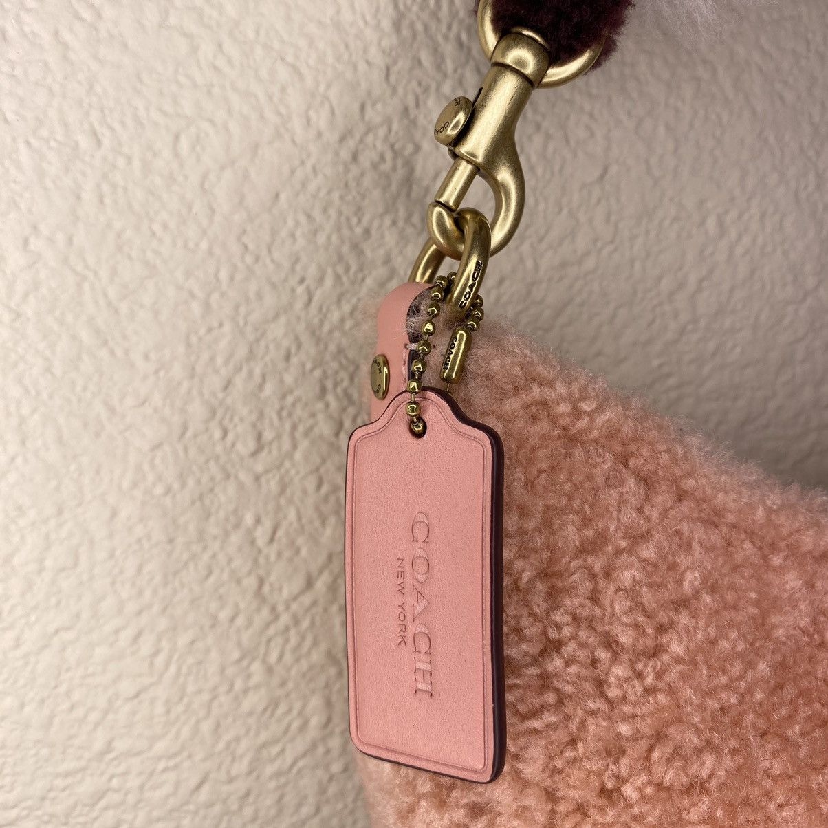 Coach Coach pink/multicolor shearling crescent bag Size ONE SIZE - 10 Thumbnail