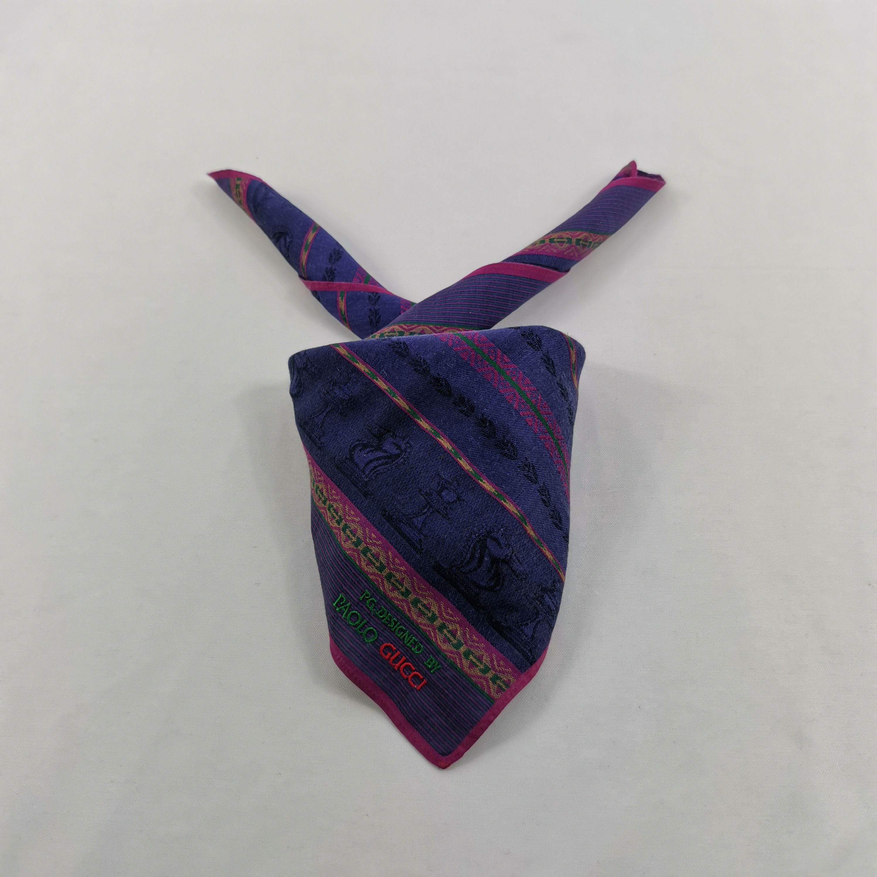 Paolo Gucci Vintage Paolo Gucci Handkerchief Neckerchief Bandana Size ONE SIZE - 1 Thumbnail