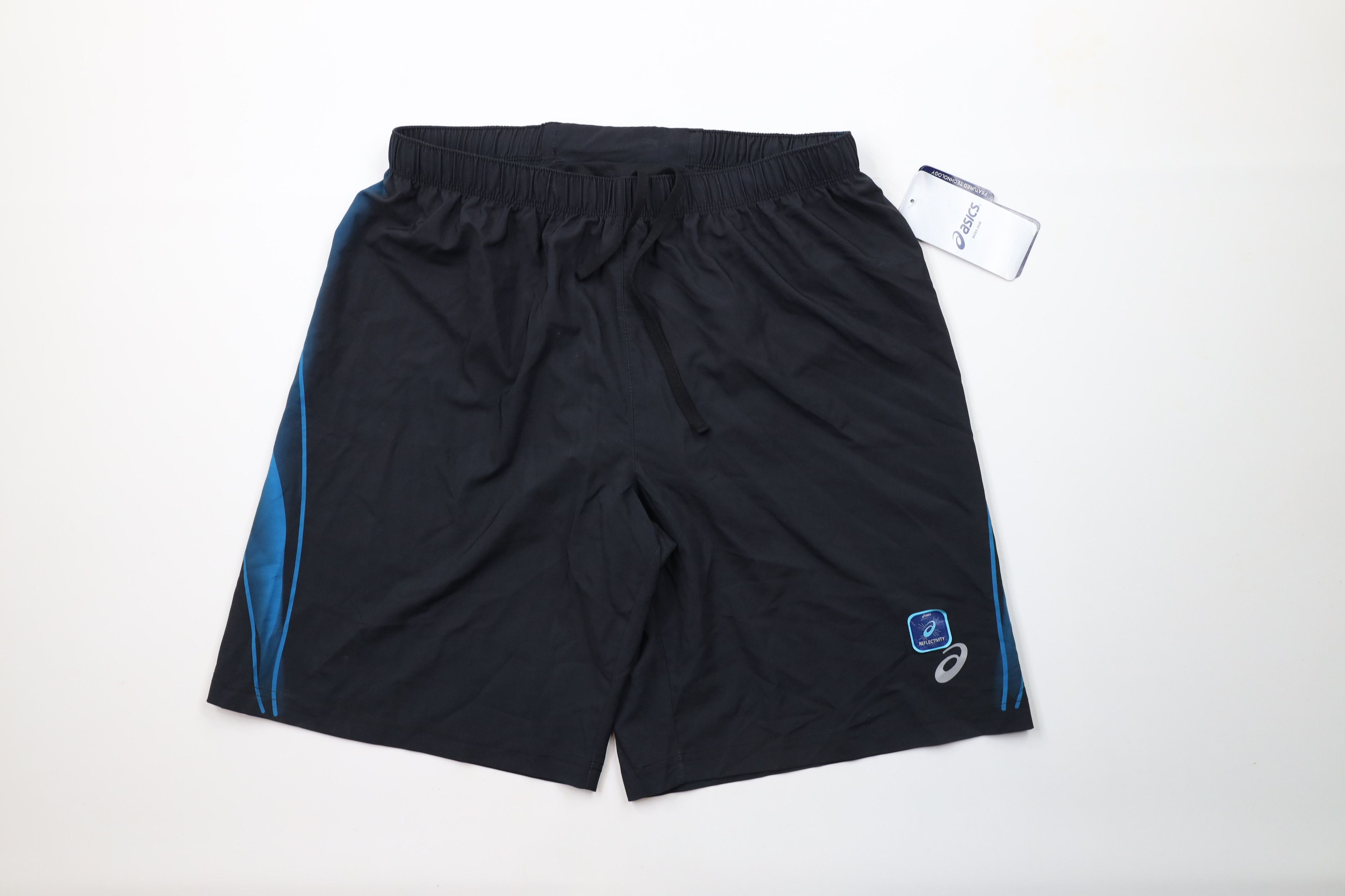 Asics × Vintage Deadstock Vintage Asics Out Reflective Lined Running Shorts Size US 34 / EU 50 - 1 Thumbnail