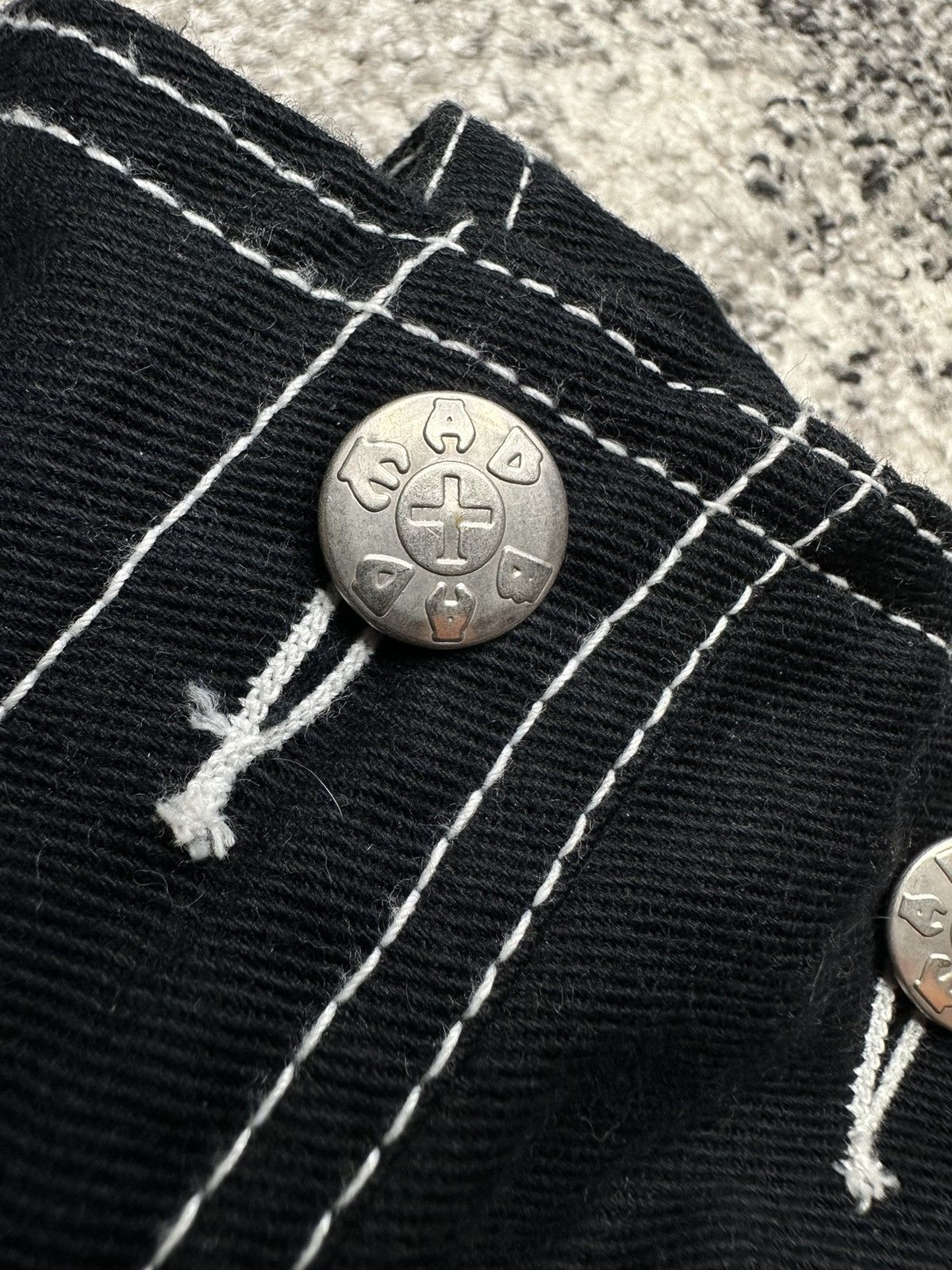 Japanese Brand BAD MAD Utility Rare Vintage Denim Rap Jeans Y2K Size US 34 / EU 50 - 5 Thumbnail