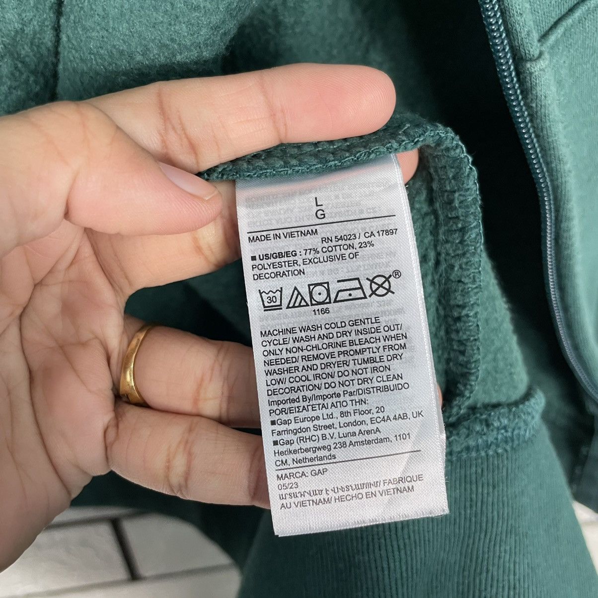 Gap Gap Big Logo Zipper Hoodie Size US M / EU 48-50 / 2 - 17 Thumbnail