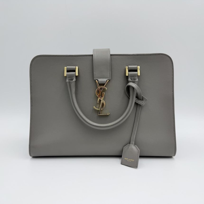 Yves Saint Laurent Gray Cabas Small Tote Shoulder Bag Size ONE SIZE - 1 Thumbnail