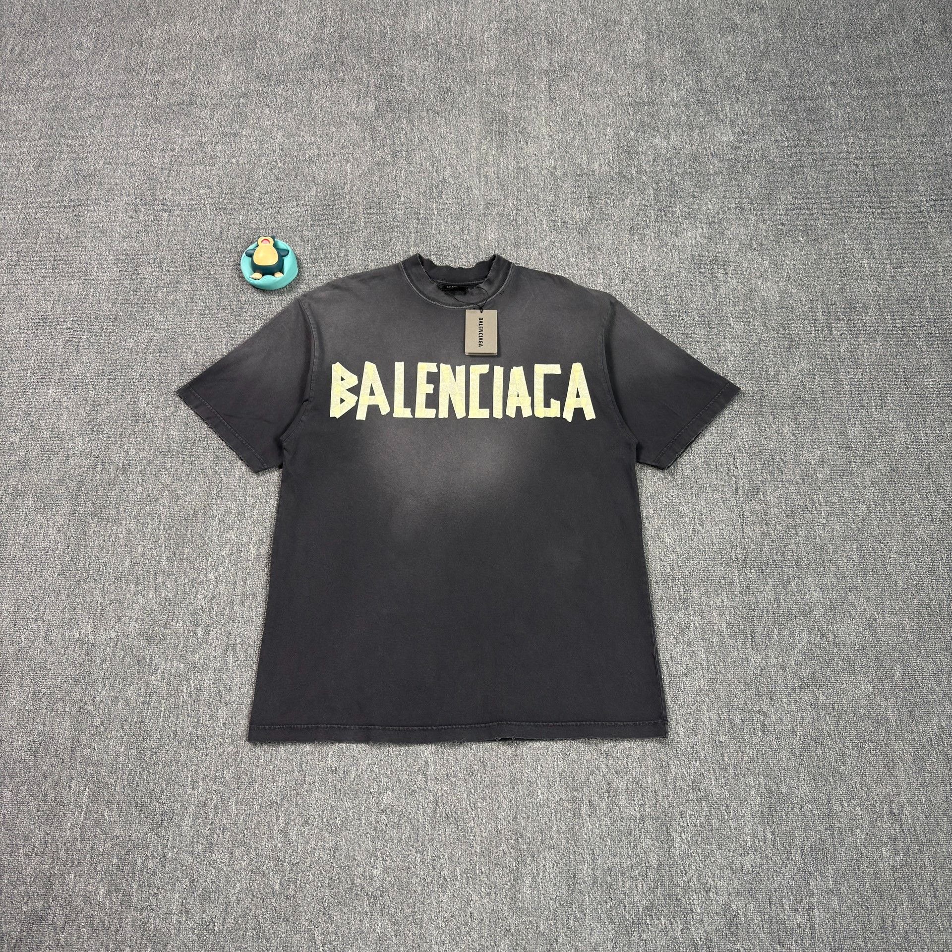 Balenciaga Balenciaga SS24 Mirror Logo Destroyed T-Shirt | Grailed