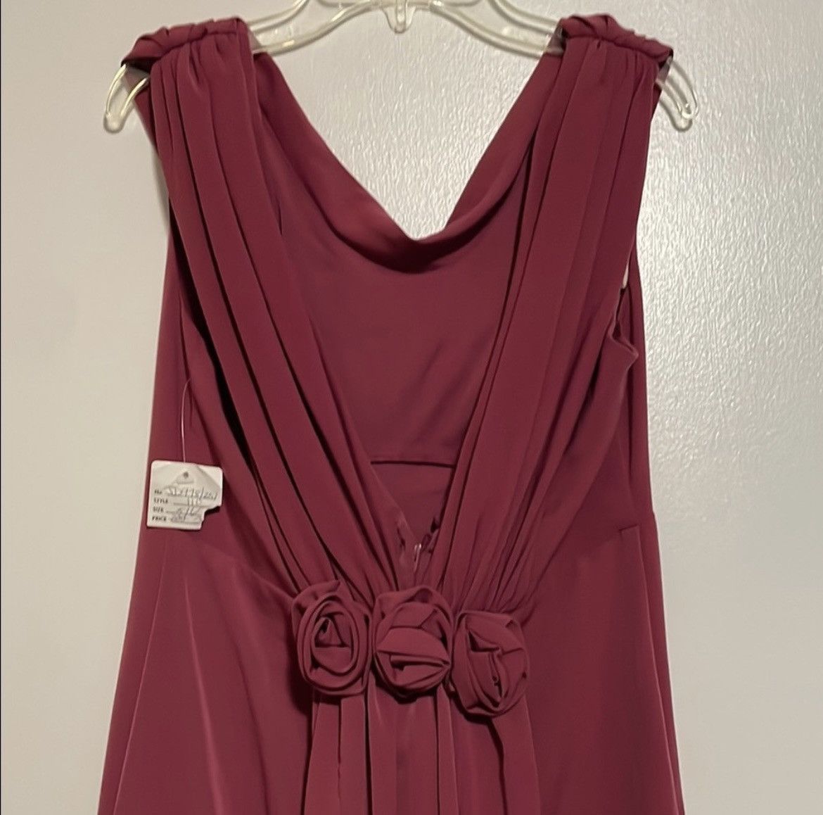 Other Red Cowl Neck Maxi Dress Size M / US 6-8 / IT 42-44 - 4 Thumbnail
