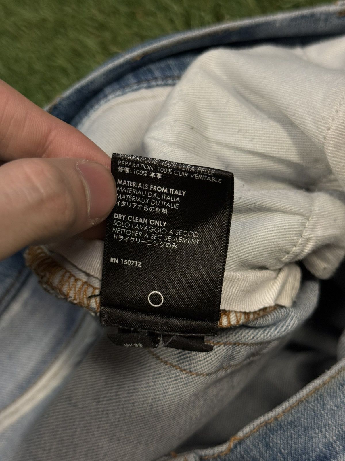 Amiri Amiri MX1 Jeans Black Patch Blue Pants Size 33 CLEAN 🧼 Size US 33 - 13 Thumbnail