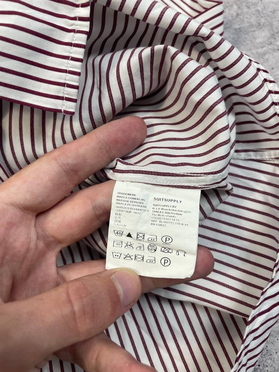 Suitsupply Vintage SuitSupply Cotton Stripped Button Up Shirt Y2K Size US L / EU 52-54 / 3 - 6 Thumbnail