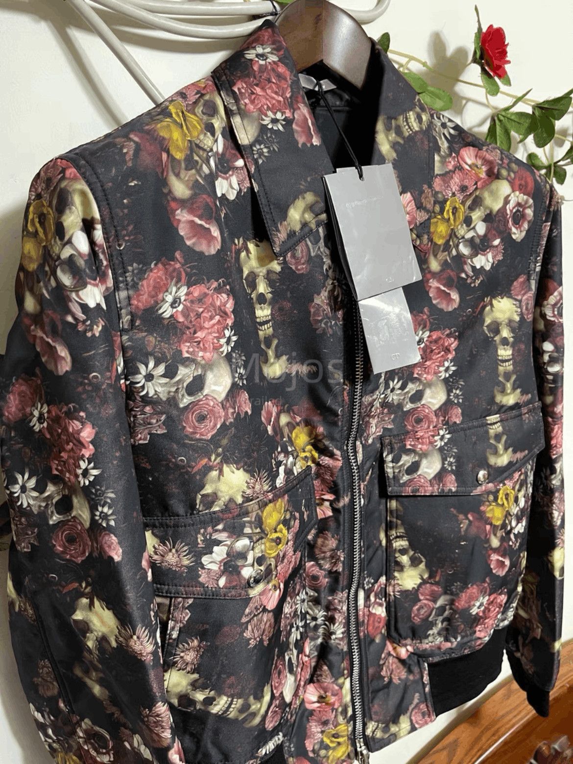 Dior Sz 46 Dior Flower & Skull Jacket Size US S / EU 44-46 / 1 - 3 Thumbnail