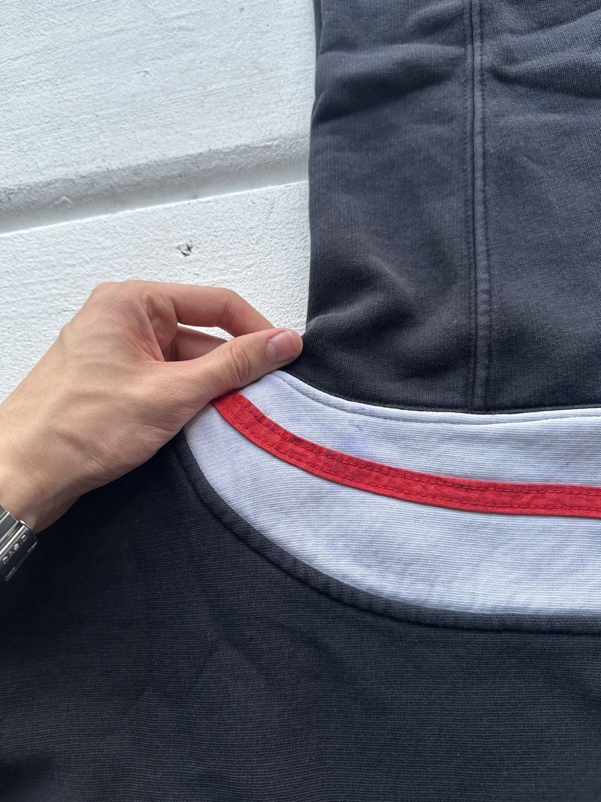 Vintage 🚨90s Nike Big Logo Swoosh FADE Oversized Sweatshirt y2k rare Size US XL / EU 56 / 4 - 24 Thumbnail