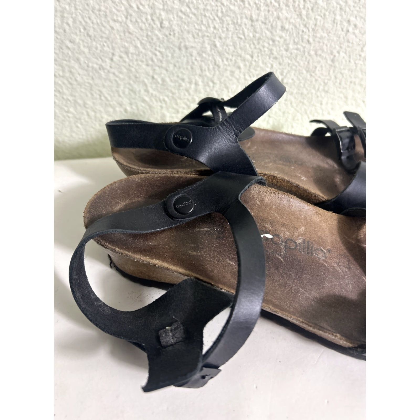 Birkenstock Birkenstock Papillio Birko Flor LANA Sandal Women 42 11-11.5 Black Ankle Strap Strappy Leather Upper Metal Theme Size US 11.5 / IT 41.5 - 3 Thumbnail