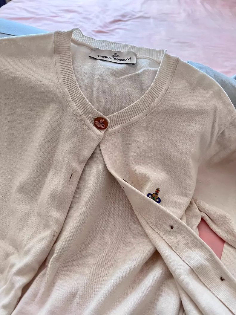 Vivienne Westwood Vivienne Westwood White cardigan Size S / US 4 / IT 40 - 1 Thumbnail