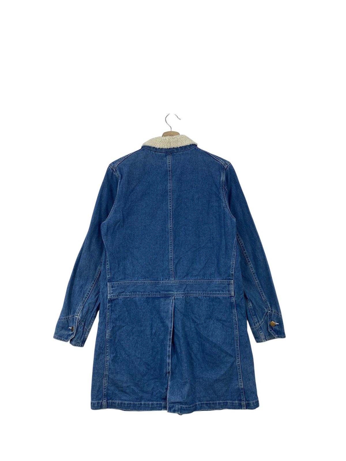 Lee Vintage LEE Sherpa Denim Chore Coat Jacket Workwear Rancher Size L / US 10 / IT 46 - 8 Thumbnail