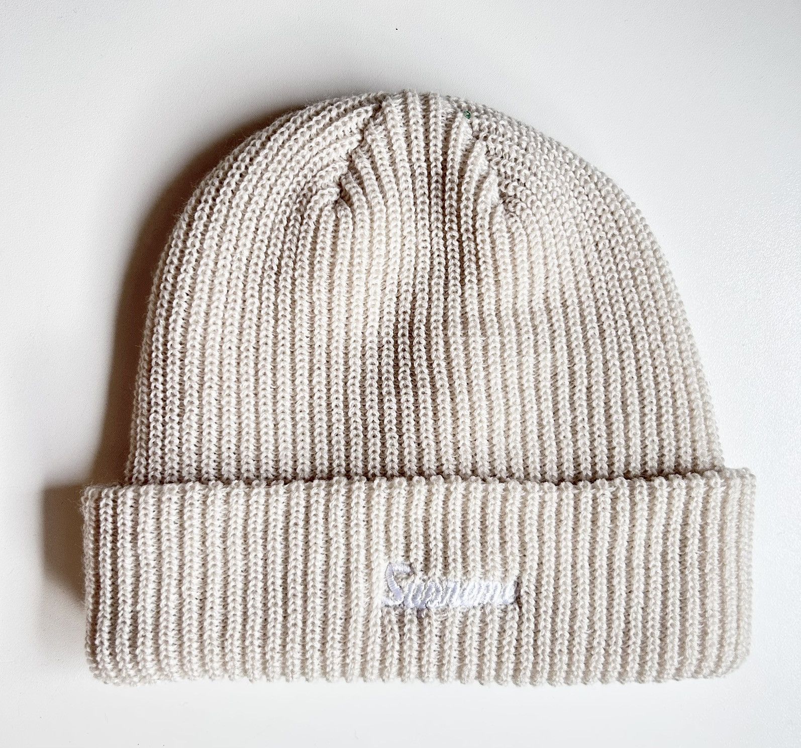 Supreme Supreme Loose Gauge Beanie BEIGE Size ONE SIZE - 1 Thumbnail