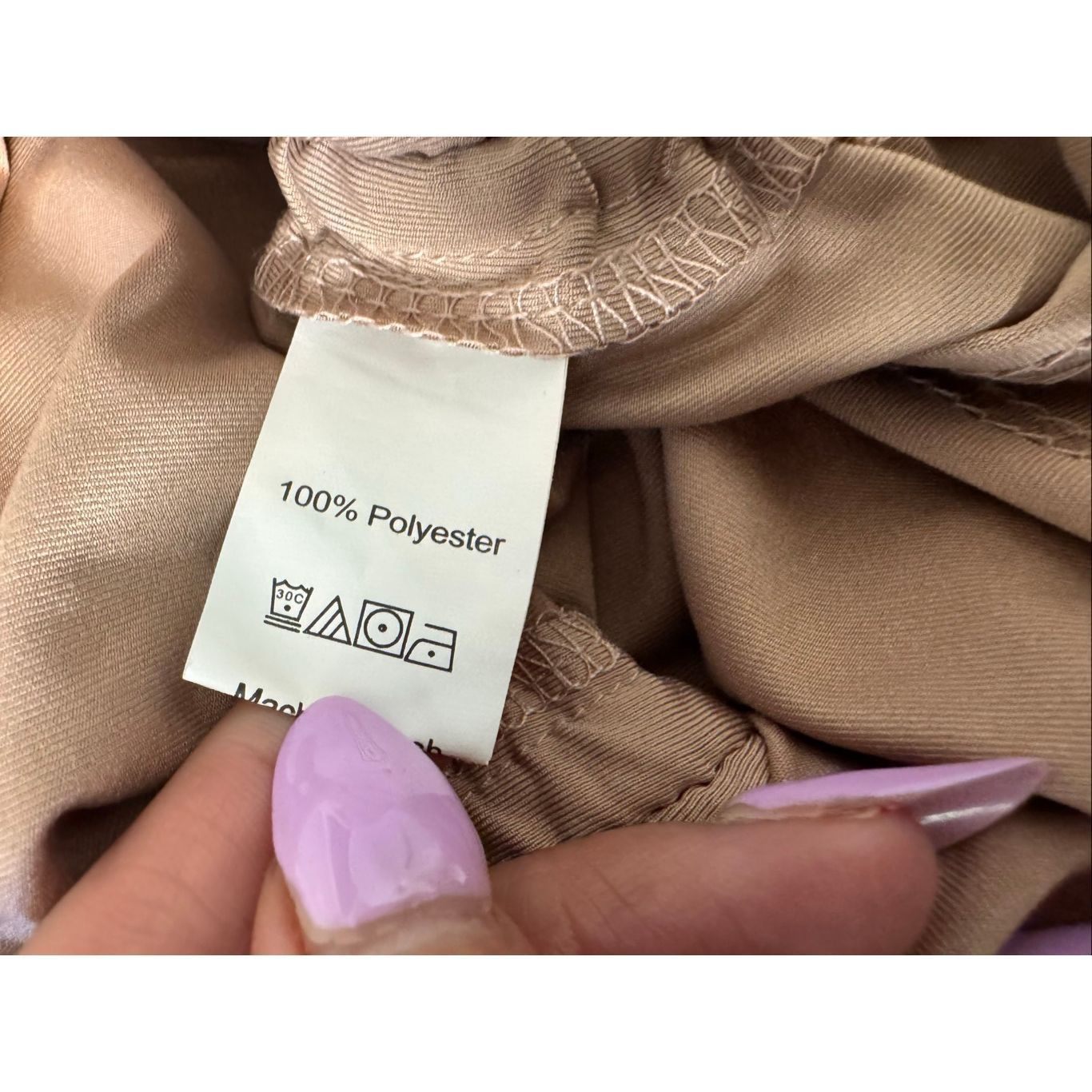 Other Beige Deep V-Neck Ruched Drawstring Halter Backless Mini Dre Size XS / US 0-2 / IT 36-38 - 7 Thumbnail