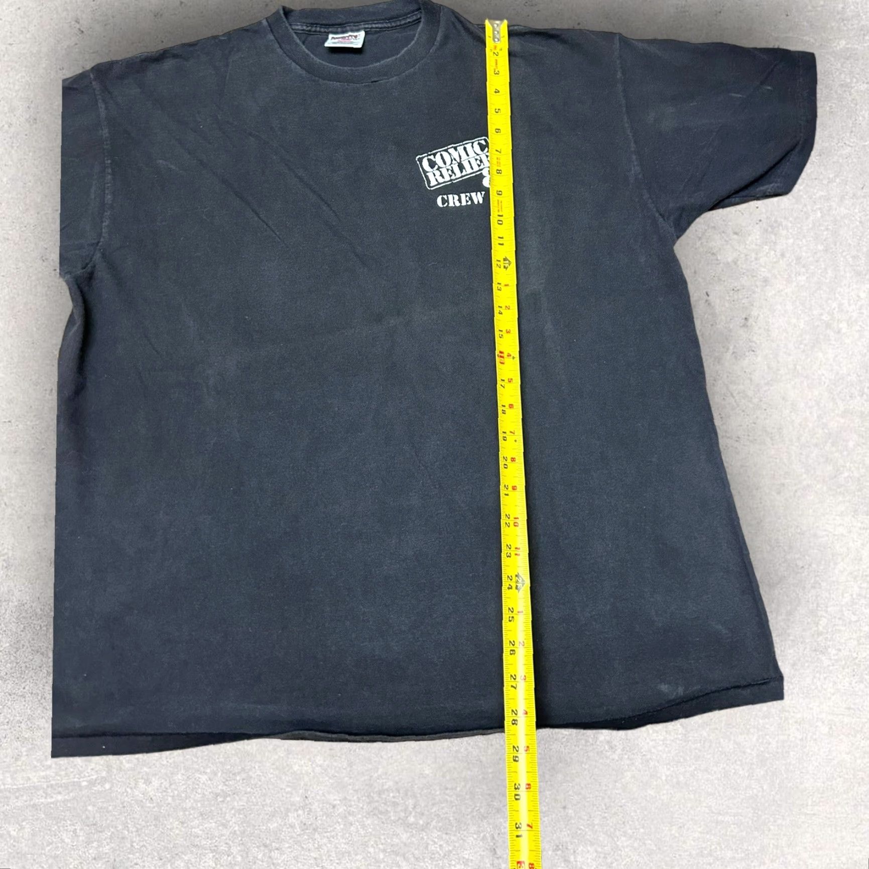 Vintage RARE 1998 Vintage Comic Relief 8 Crew T Shirt Black Fade Fits XL Size US XL / EU 56 / 4 - 7 Thumbnail