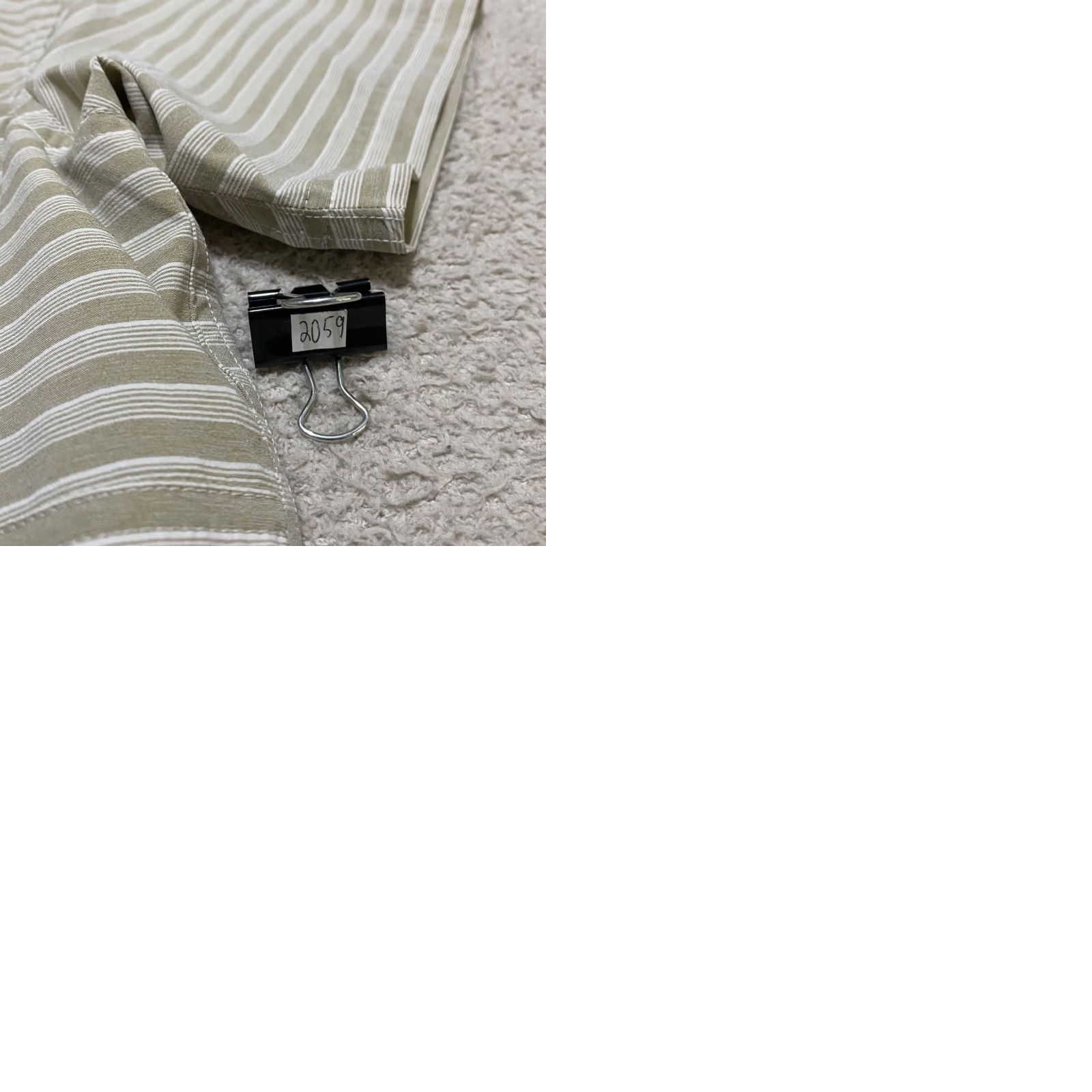 Vintage Columbia Shirt Mens XL Beige Striped Short Sleeve Button-Up Casual Outdoor Fish UV Protection Pockets Quick Dry All Seasons 2059 Size US XL / EU 56 / 4 - 9 Thumbnail