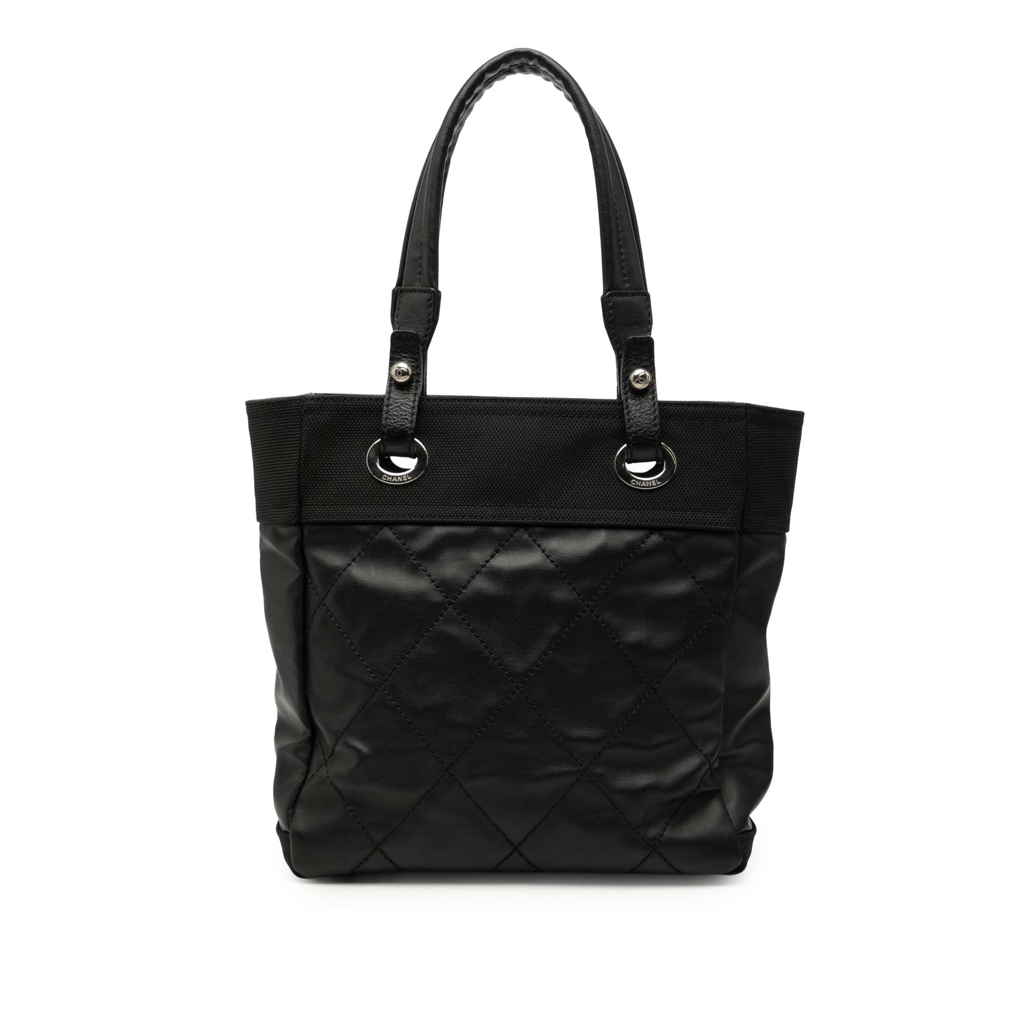 Small Quilted Coated Canvas Paris Biarritz Tote