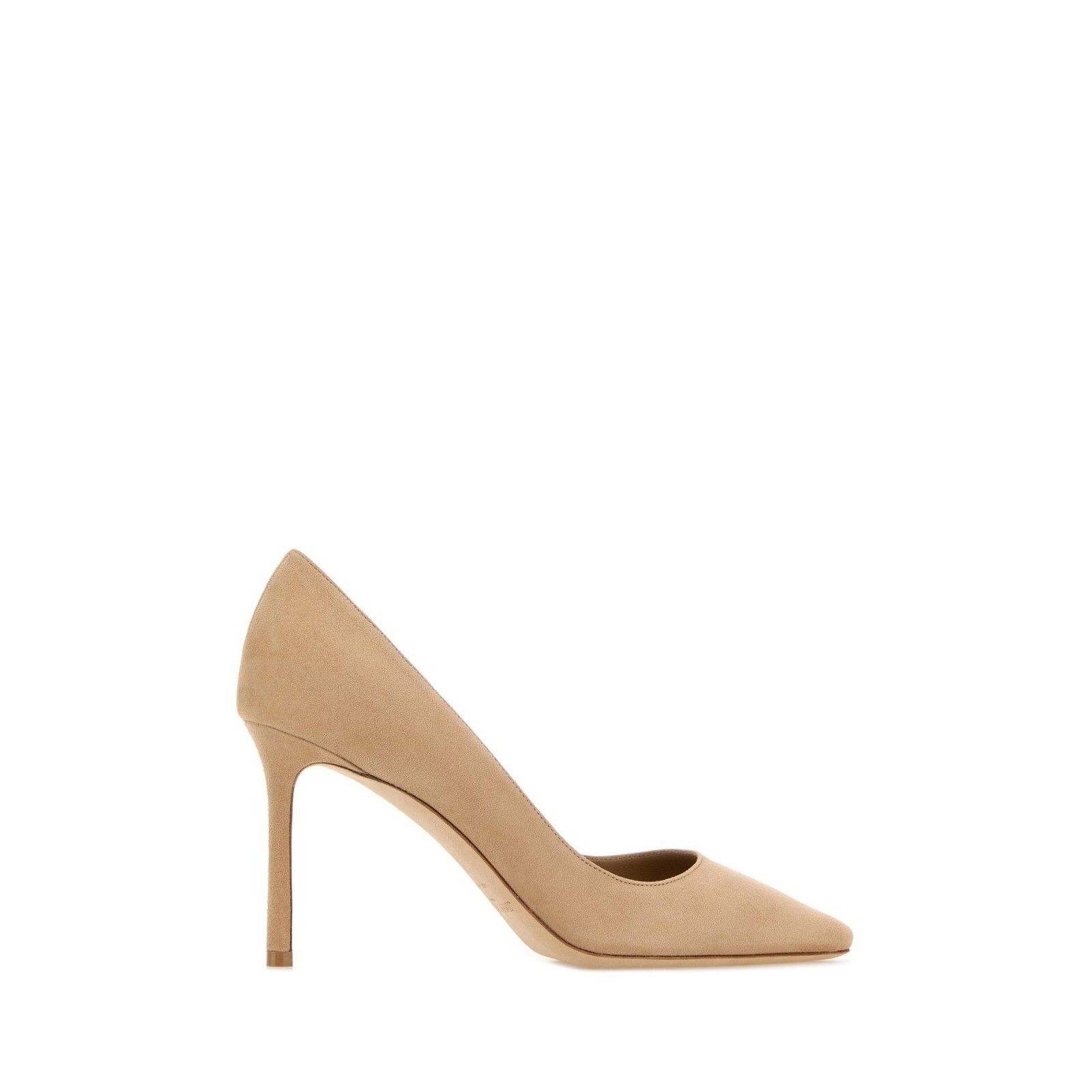 JIMMY CHOO 'Romy' Chai 85mm Suede Pumps New & Authentic (Wom