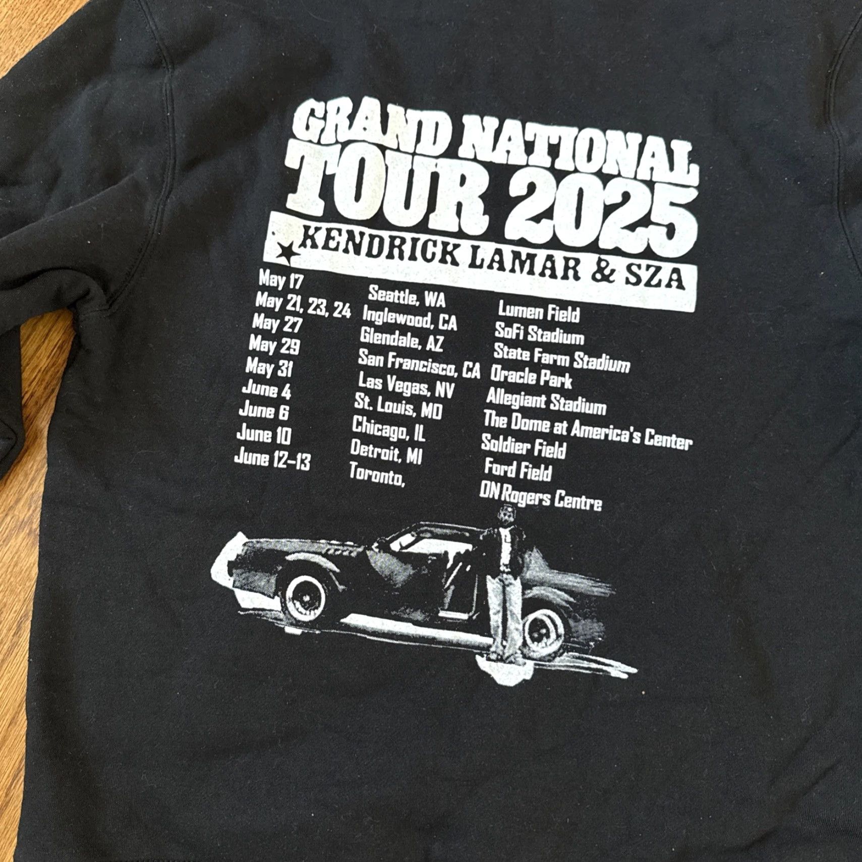 Vintage Kendrick Lamar GNX Tour Hoodie M Black Pullover Mens Sz M C24 Size US M / EU 48-50 / 2 - 8 Thumbnail