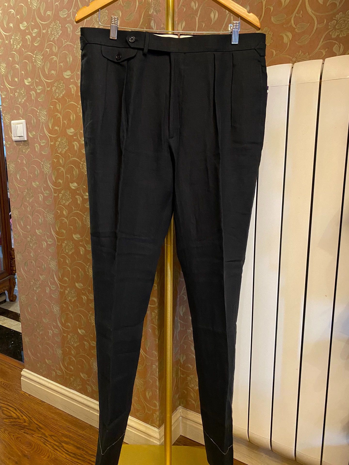 Ralph Lauren RALPH LAUREN Purple Label 100% Linen Naples Pleated Trousers Size US 34 / EU 50 - 1 Thumbnail