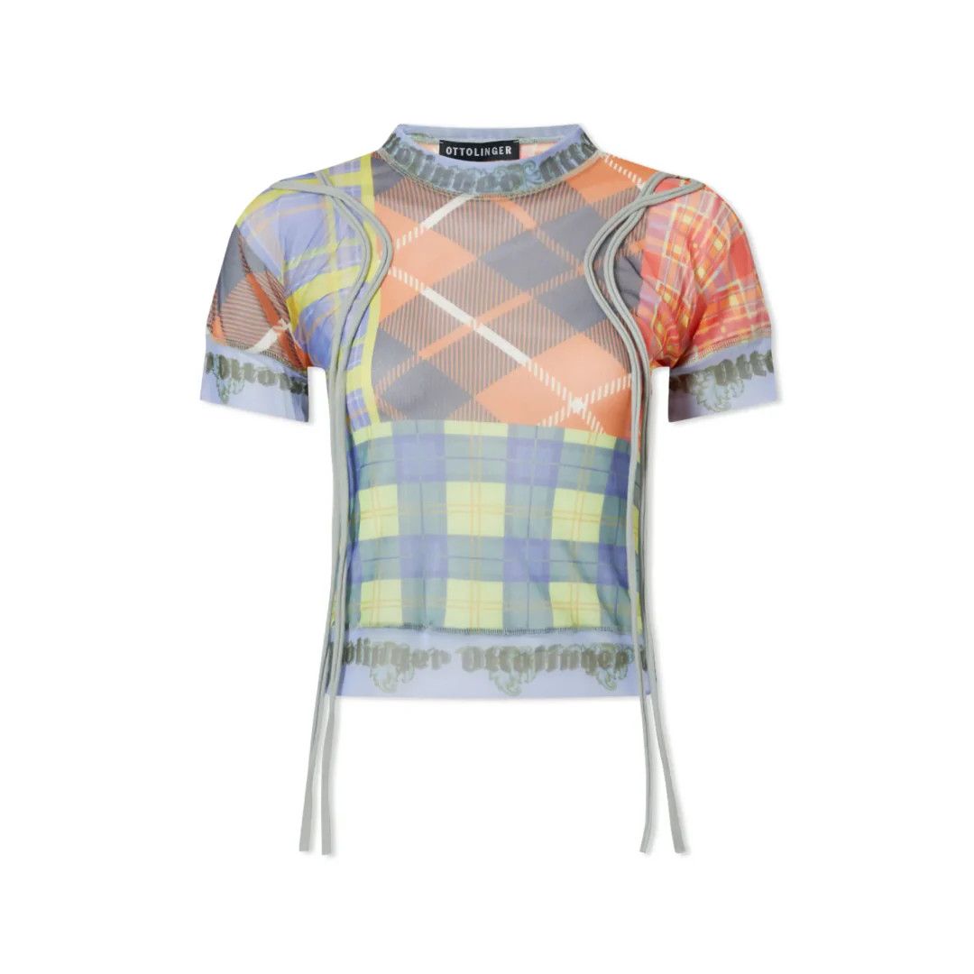 image of Ottolinger O1Mle0524 Trim Mesh Top In Multicolor, Women's (Size XS)