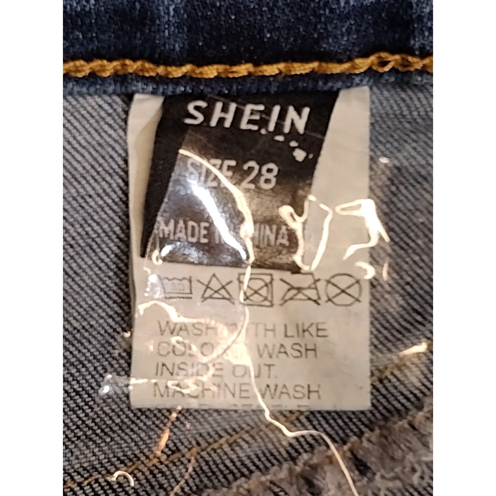 Shein SHEIN Distressed Women's High Rise Bell Bottoms Jeans Size 28 Size 28" / US 6 / IT 42 - 5 Thumbnail