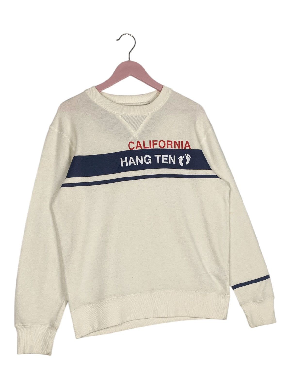 Hang Ten × Vintage Vintage Hang Ten Long Sleeve T-Shirt Crewneck White Size US M / EU 48-50 / 2 - 3 Thumbnail