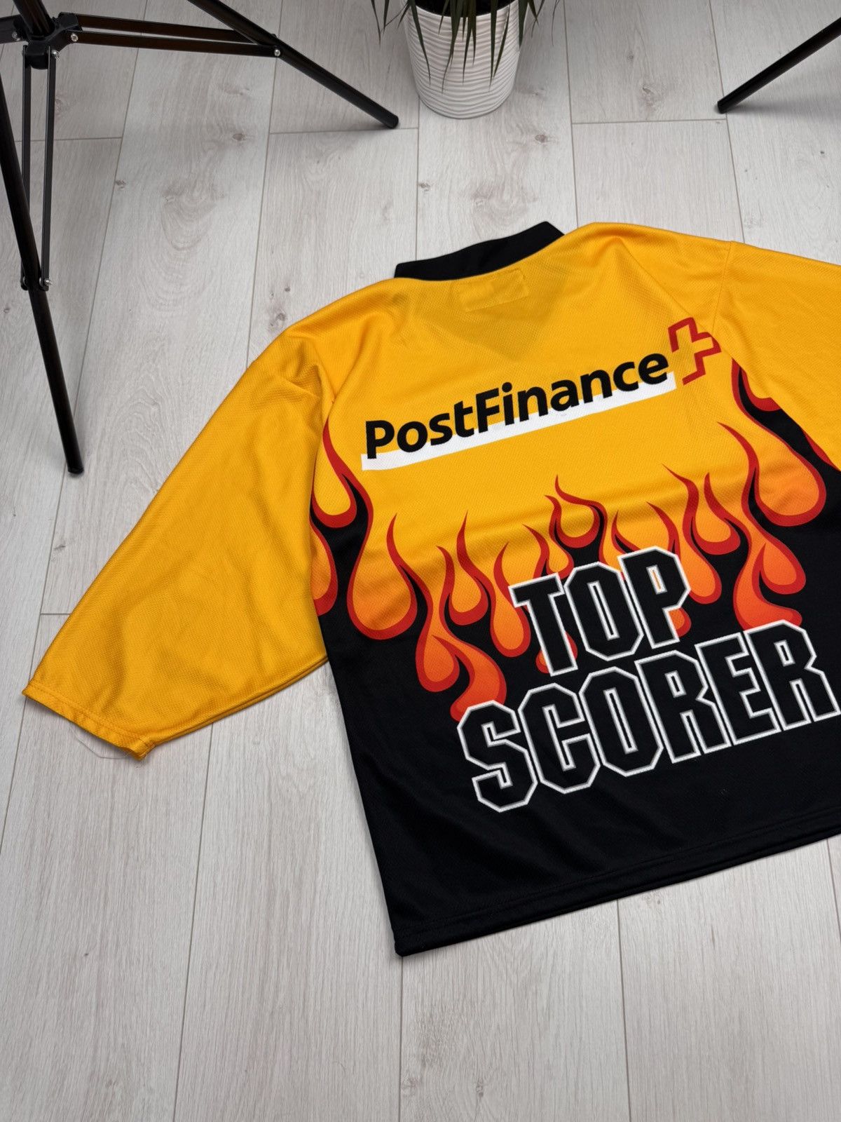 NHL Swiss Ice Hockey Top Scorer Flame 3/4 Sleeve Jersey Shirt Size US S / EU 44-46 / 1 - 7 Thumbnail