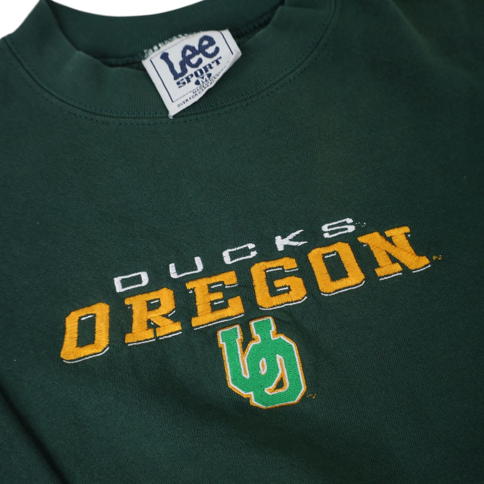 Vintage VTG 90s University of Oregon Ducks Embroidered Sweatshirt Size US M / EU 48-50 / 2 - 3 Thumbnail