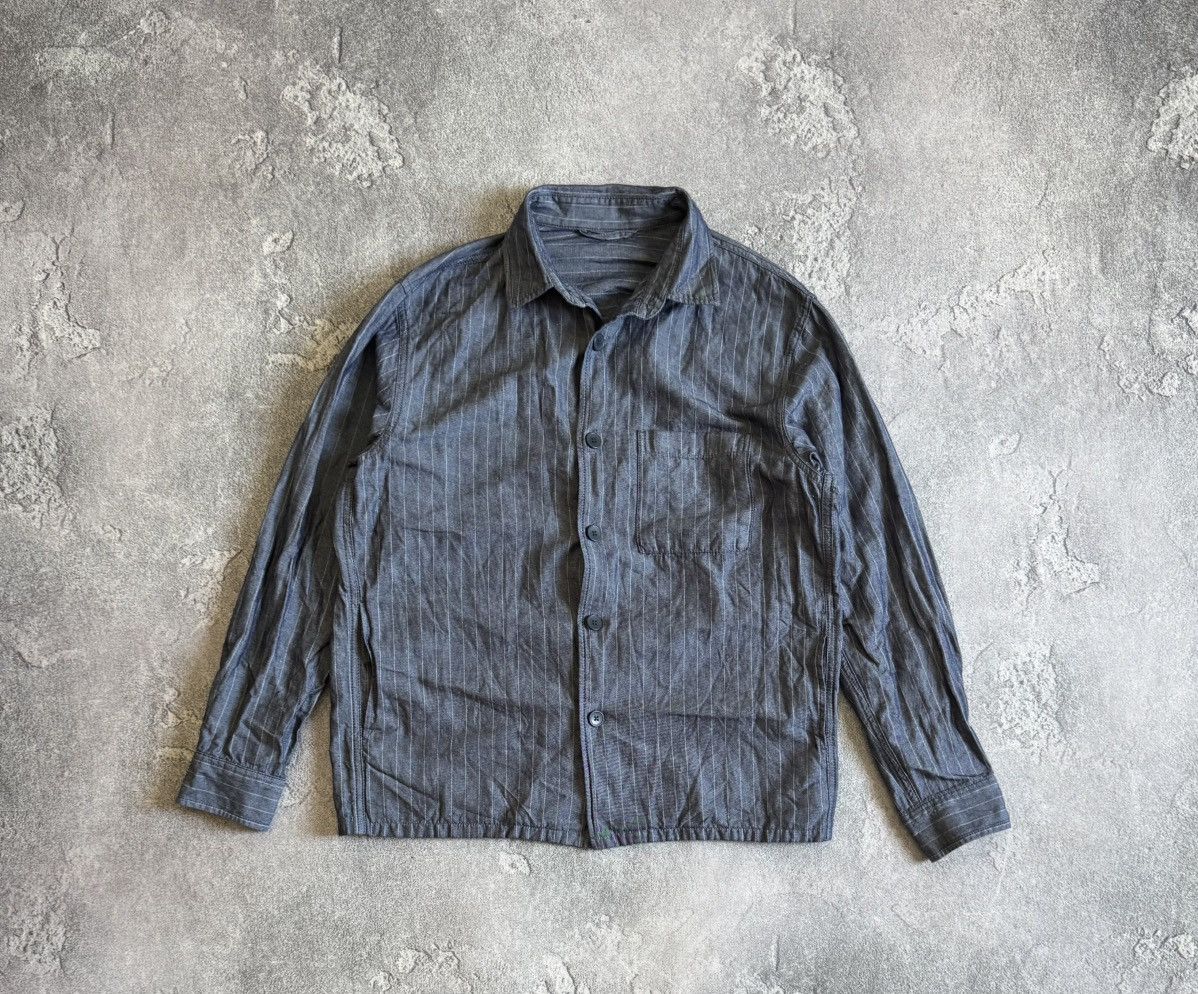 Uniqlo Uniqlo M striped button up overshirts shirt casual Size US M / EU 48-50 / 2 - 5 Thumbnail