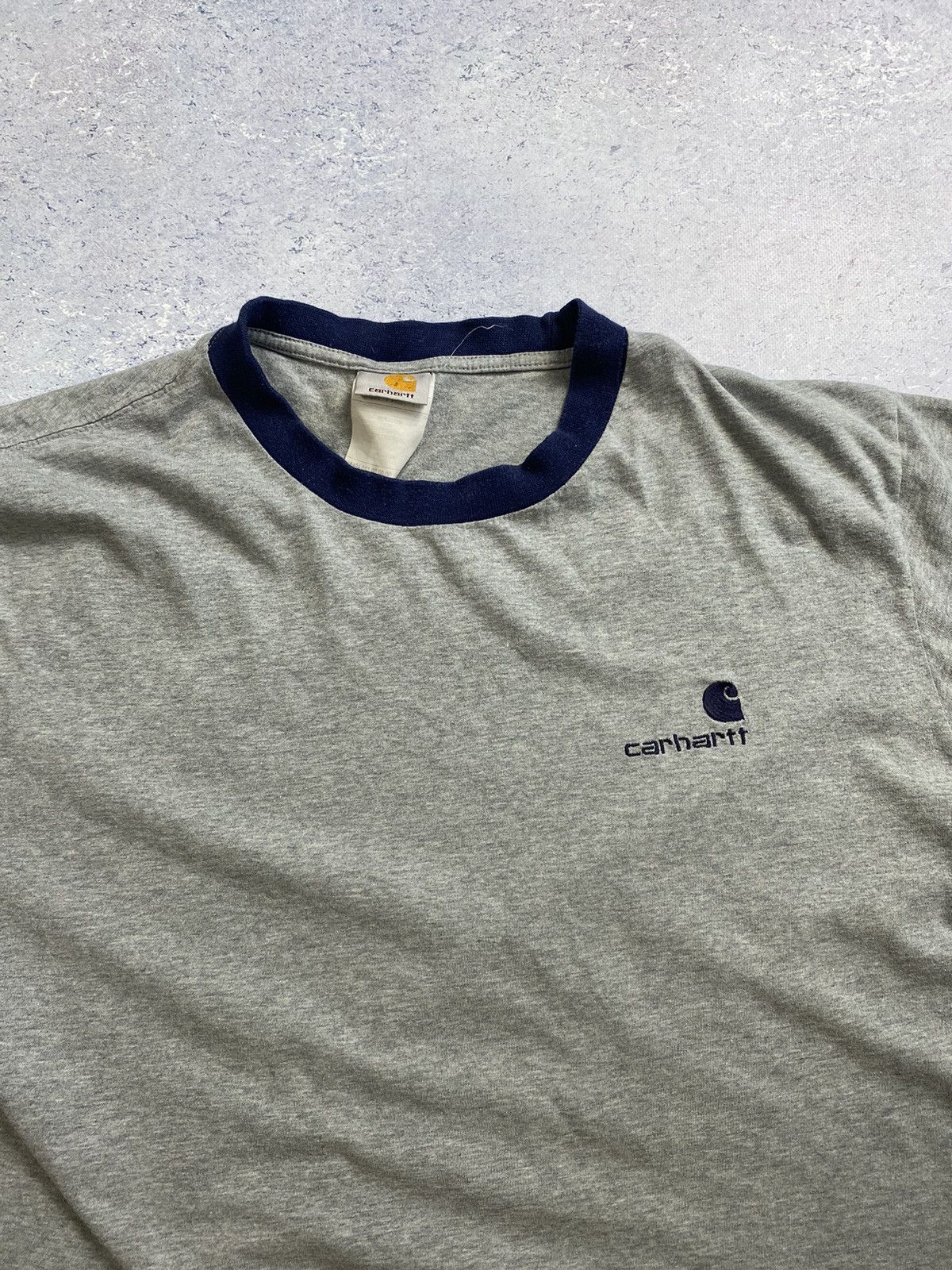 Carhartt × Vintage Vintage Carhartt Men’s Grey T-shirt Size US L / EU 52-54 / 3 - 4 Thumbnail