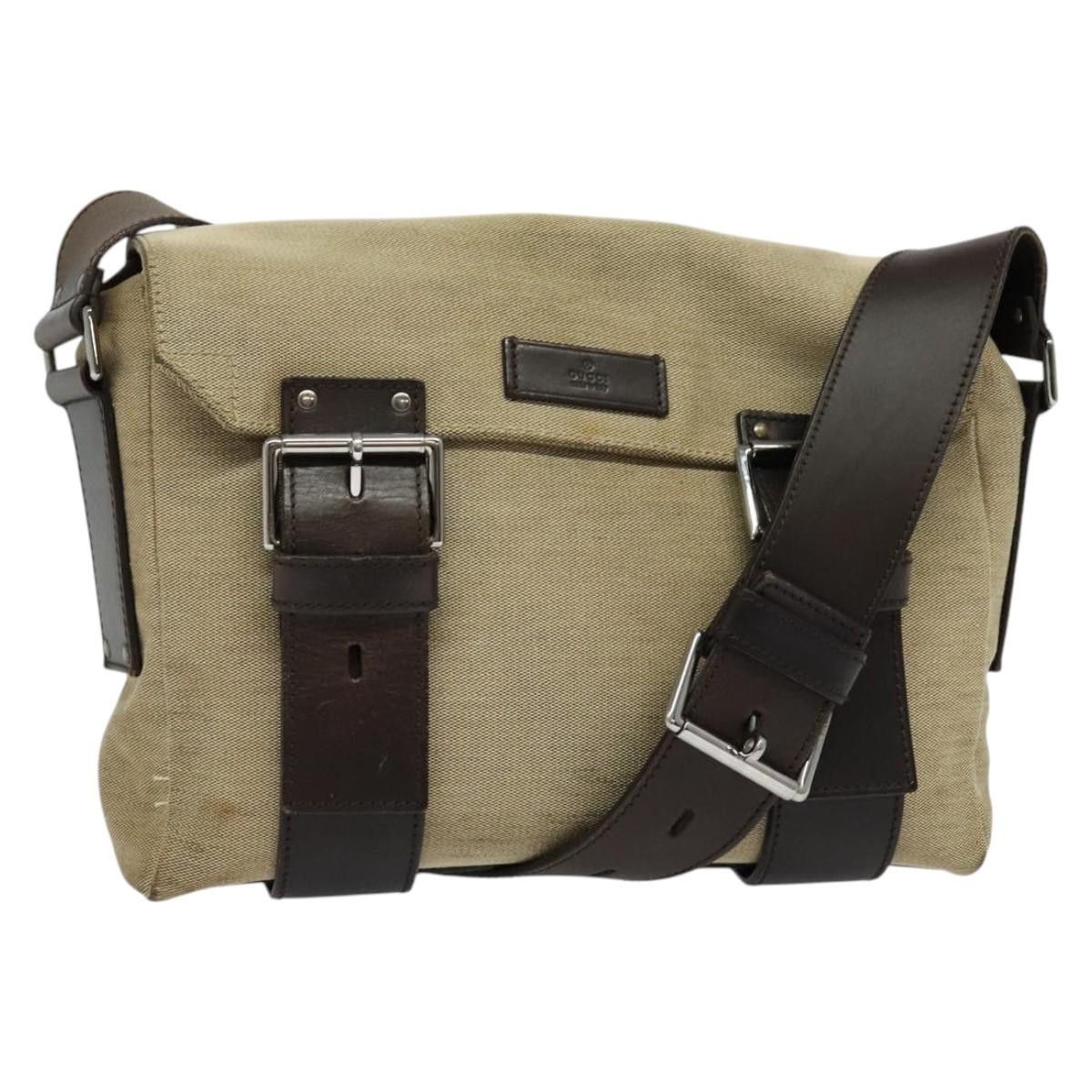 Gucci GUCCI Shoulder Bag Canvas Beige Silver Size ONE SIZE - 1 Thumbnail