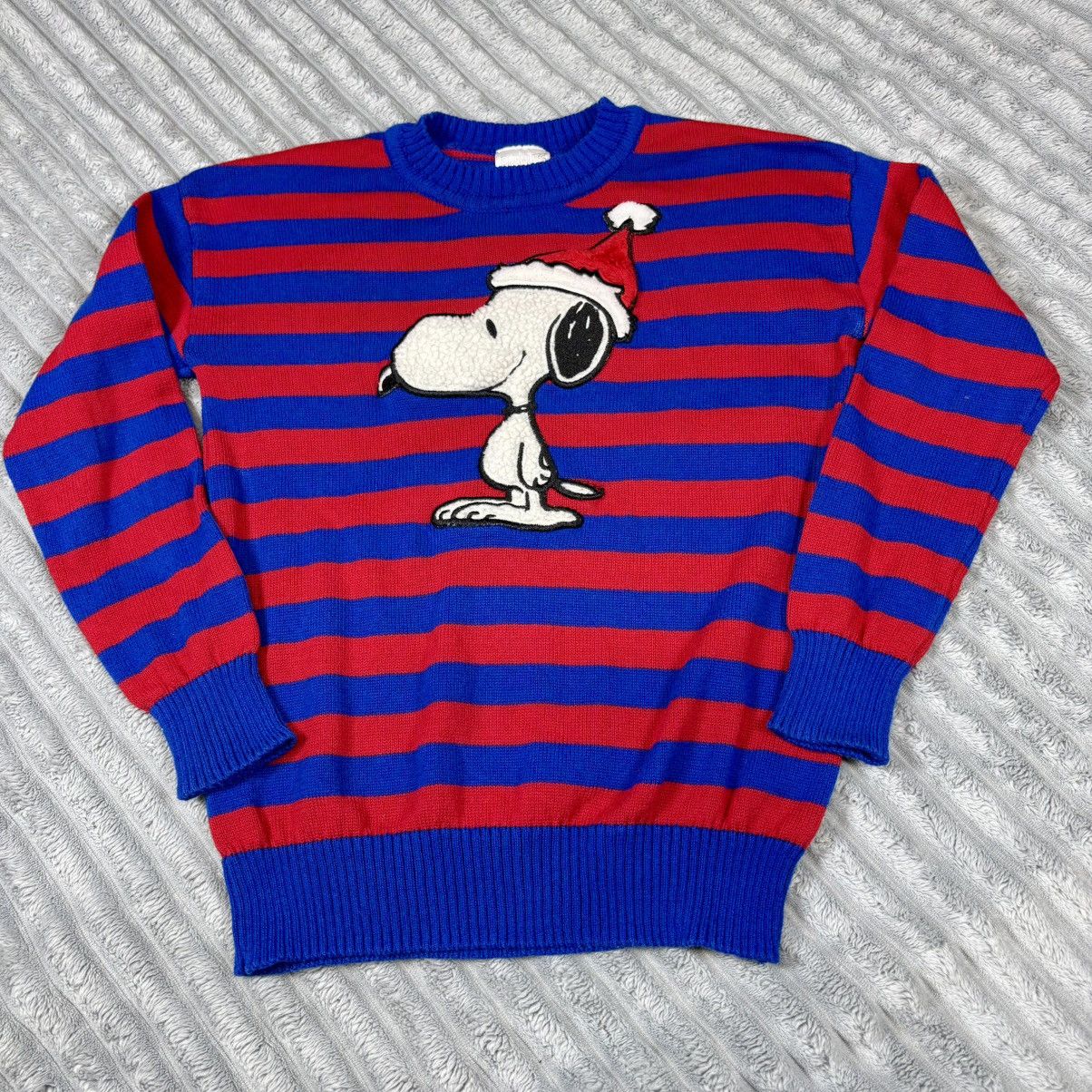 Peanuts PEANUTS Girls Youth Size XS Holiday Sweater Red/Blue Size XS / US 0-2 / IT 36-38 - 1 Thumbnail