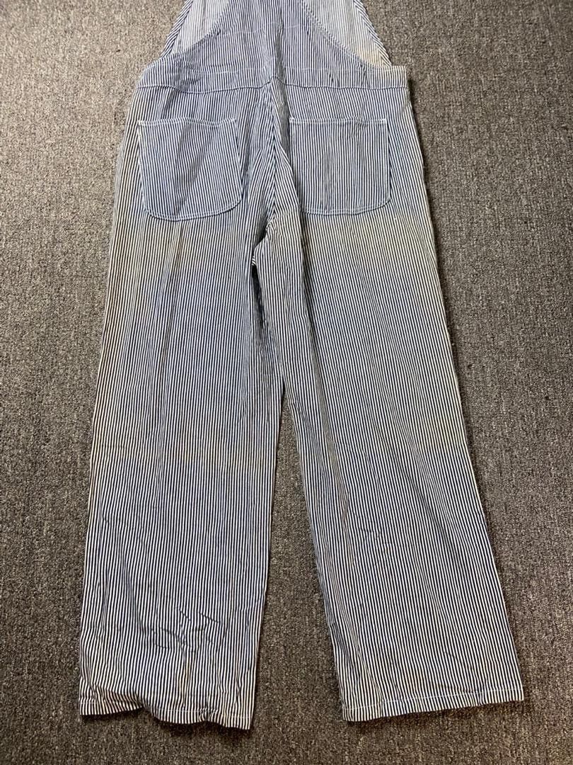 Japanese Brand Eight TradeMark Standard Stripes Denim Overalls (197) Size US 39 - 2 Thumbnail