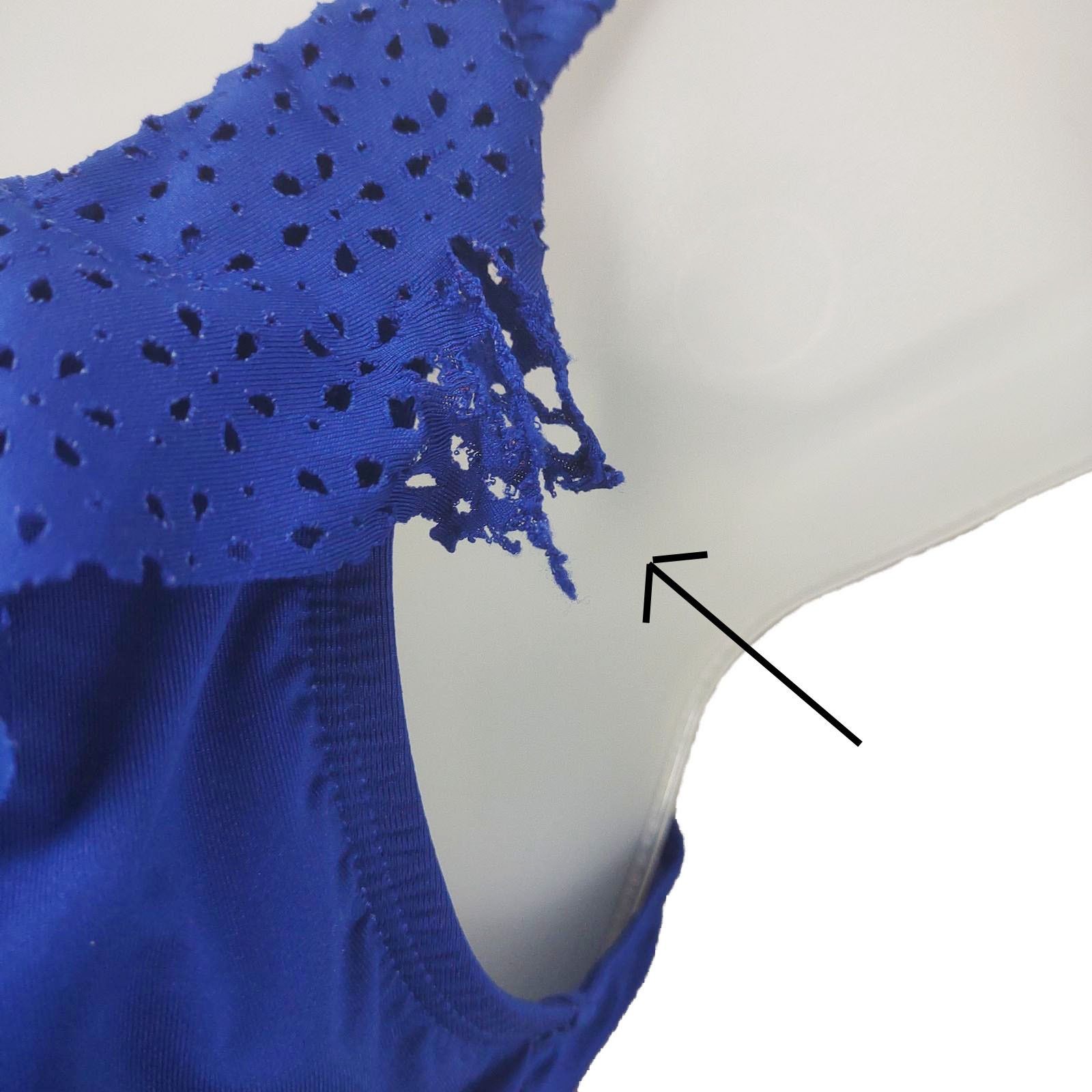 Jantzen Jantzen Women's 6 One-Piece Cobalt Front Ruffles Swimsuit Size S / US 4 / IT 40 - 2 Thumbnail