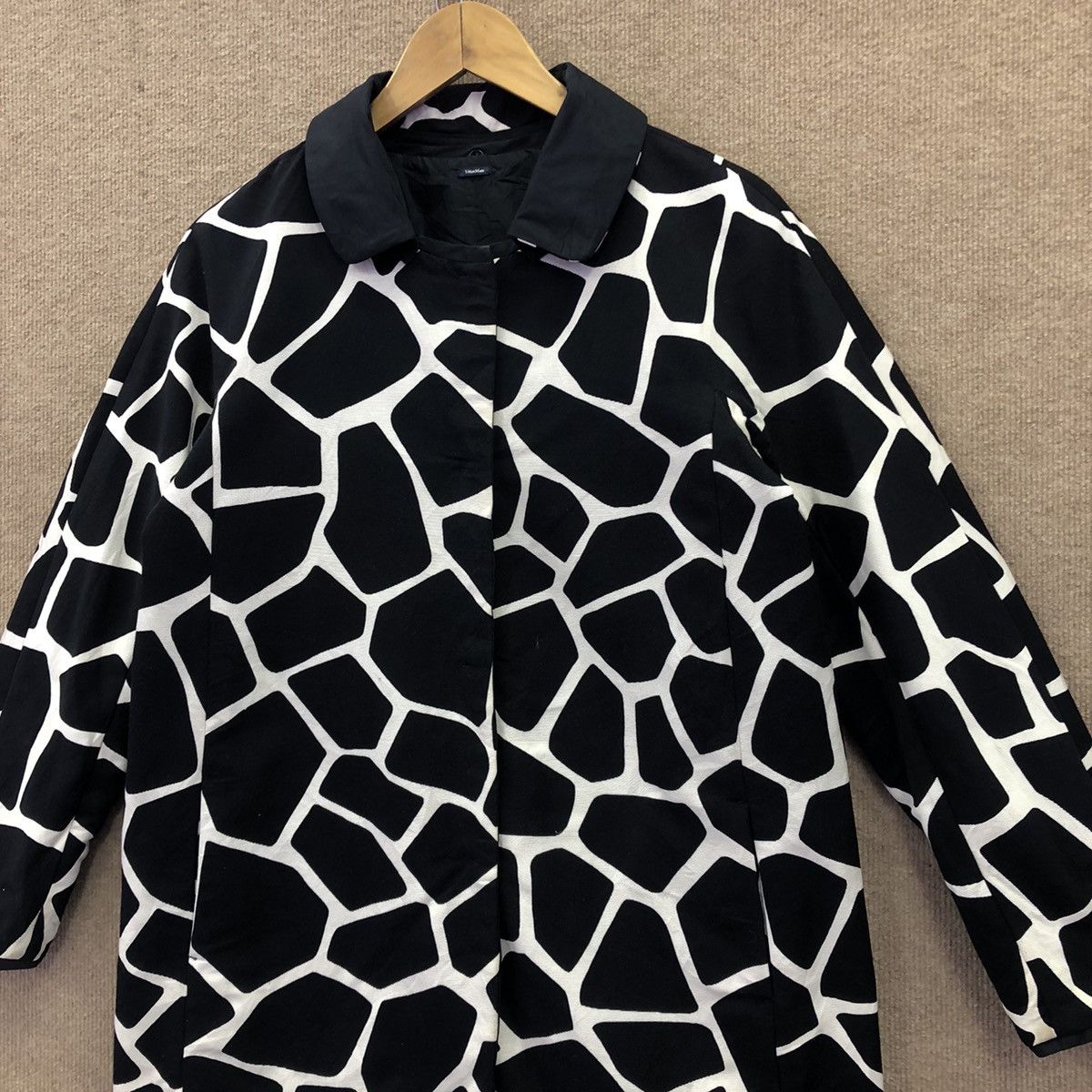 Max Mara S'Max Mara Monochrome Printed Reversible Vada Coat Size S / US 4 / IT 40 - 4 Thumbnail