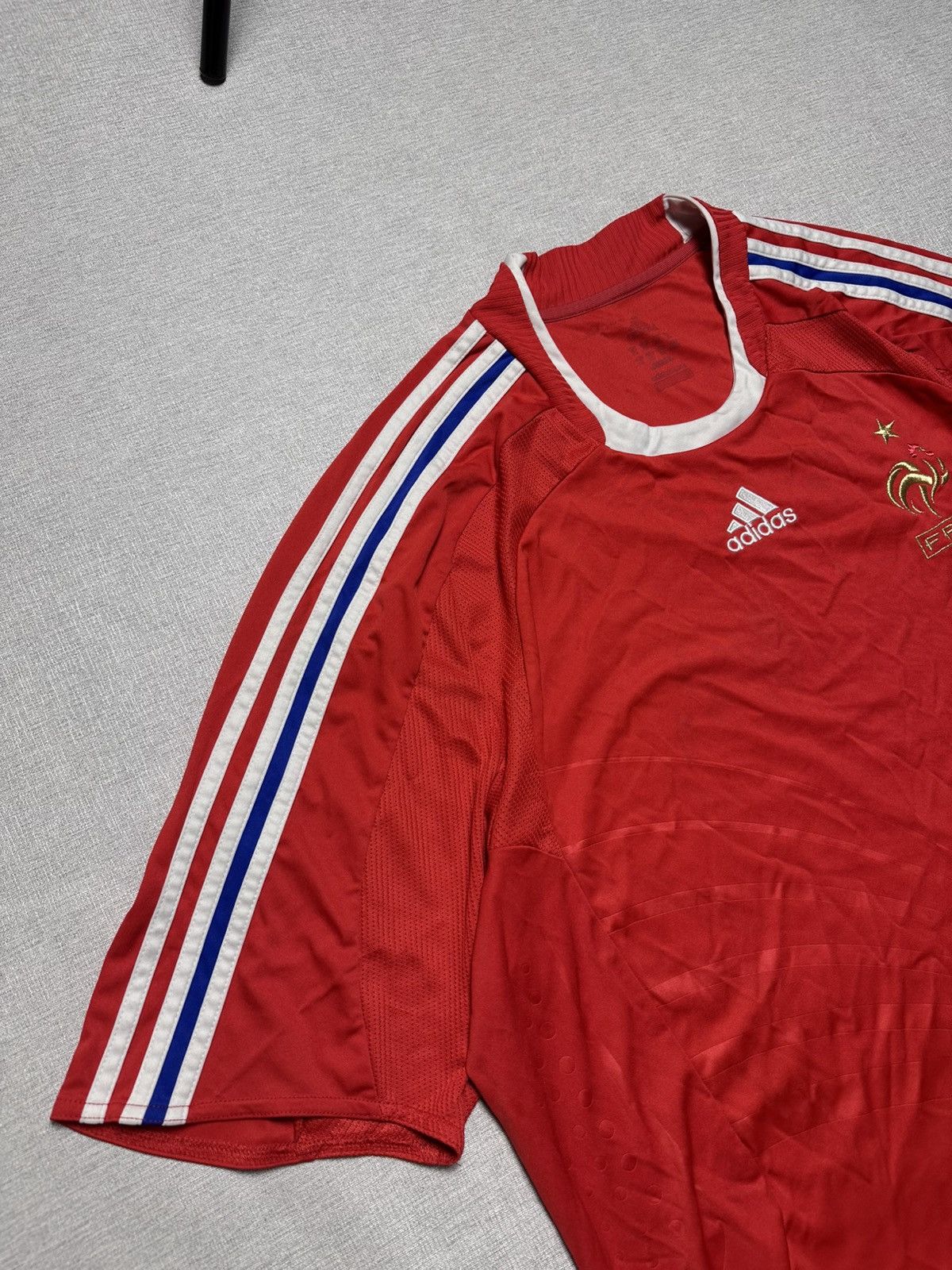 Adidas × Streetwear × Vintage VERY RARE ADIDAS FRANCE 2007 SOCCER JERSEY BLOKECORE RETRO Size US XL / EU 56 / 4 - 3 Thumbnail